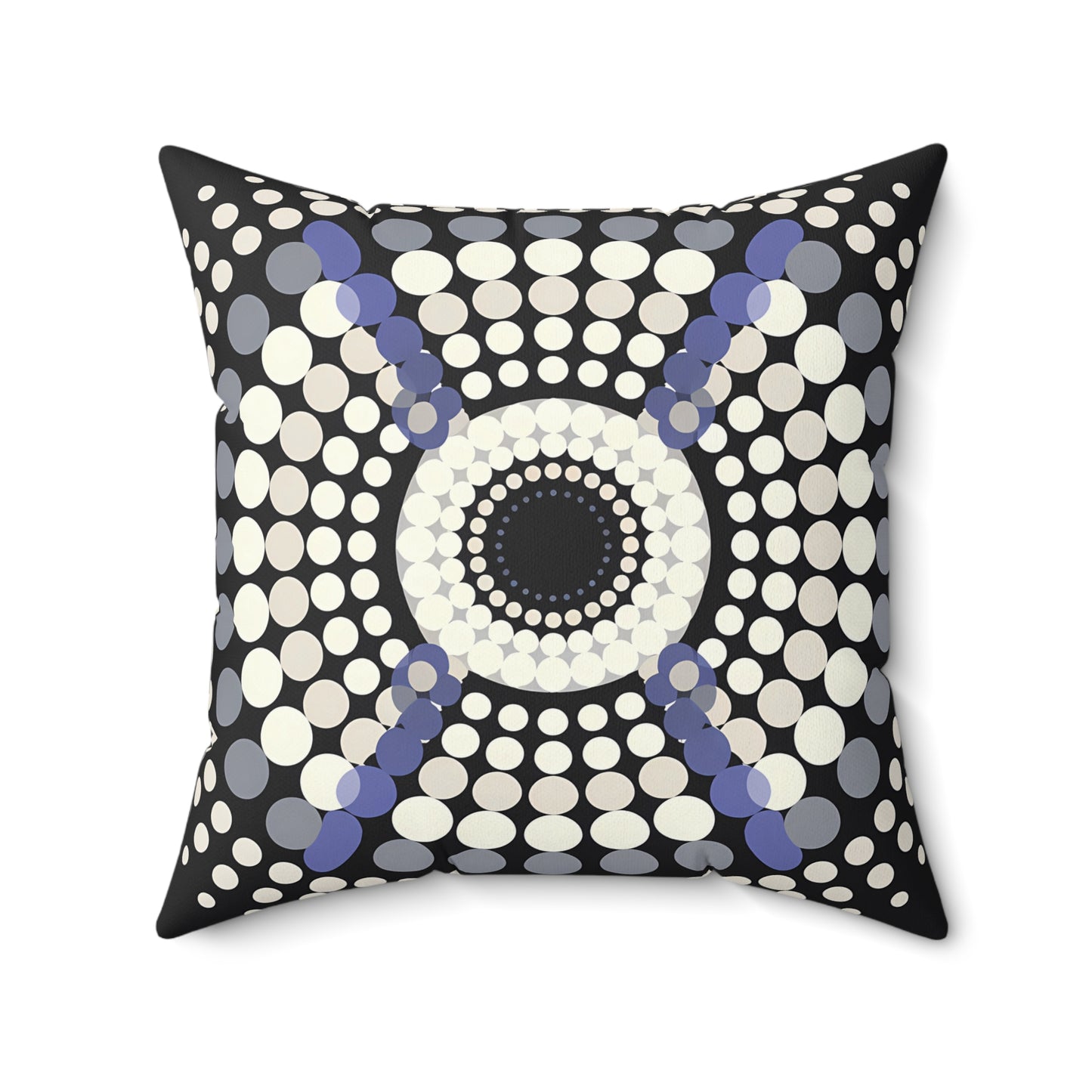 Black, White and Purple Geometric Decor Pillow, Modern Throw Pillow for Home, Stylish Cushion, Unique Gift Idea, Abstract Pillow Cover - LOLA VEGAS ART