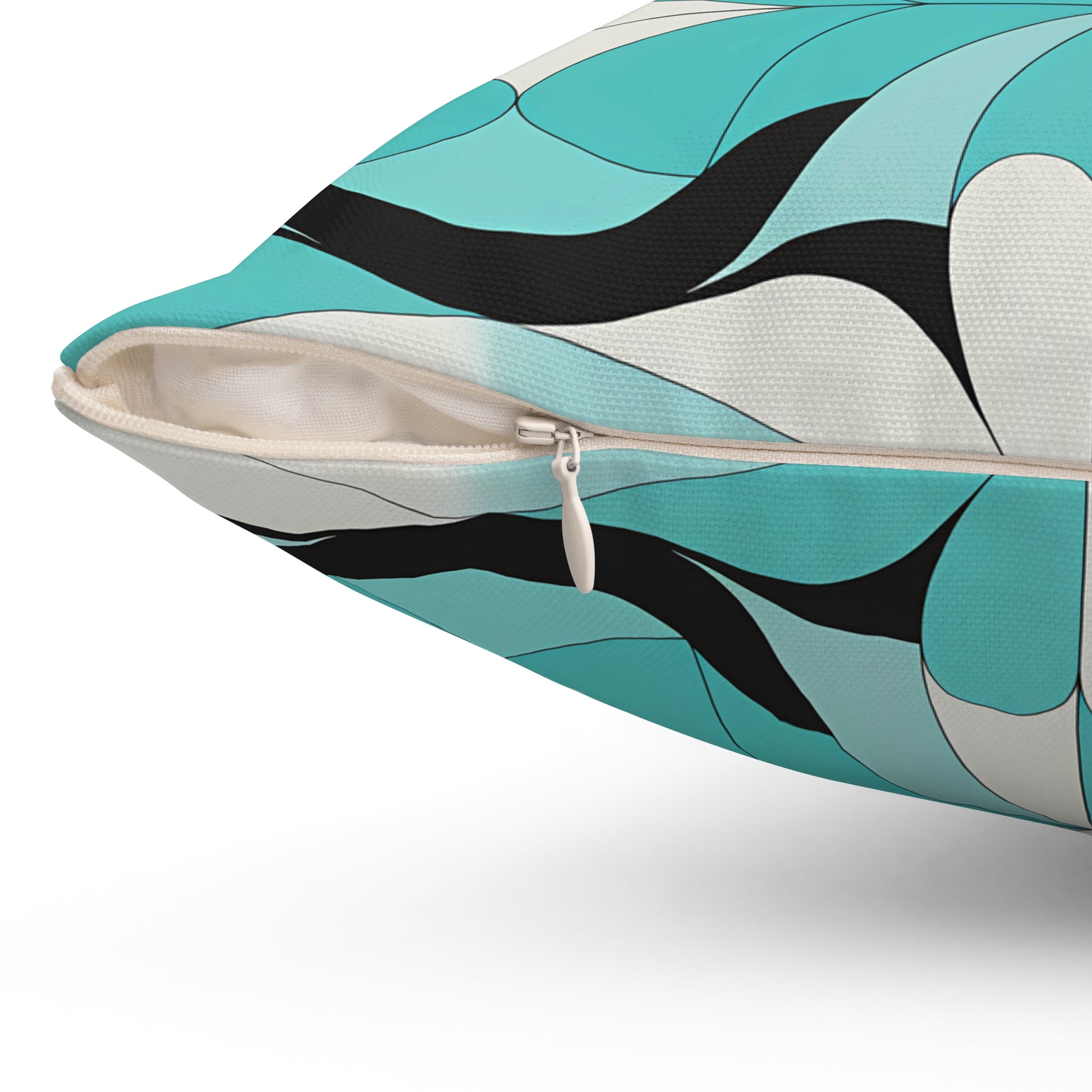 Turquoise Bohemian Chic Decorative Pillow | Modern Home Decor, Throw Pillow for Couch, Art Cushion, Gift for Her, Stylish Accent Cushion - LOLA VEGAS ART