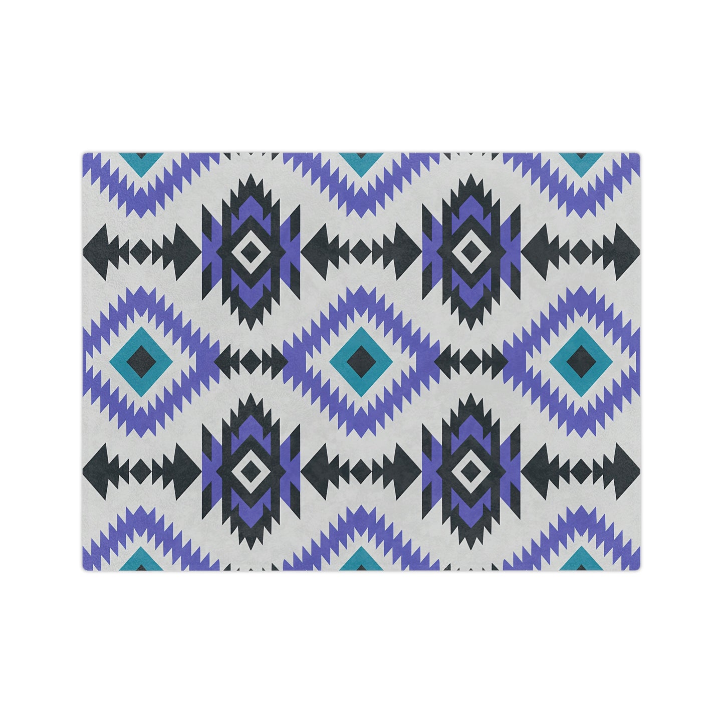 Bohemian Velveteen Microfiber Blanket, Cozy Throw, Soft Bedding, Aztec Pattern, Gift for Home, Modern Decor, Warm Blanket - LOLA VEGAS ART