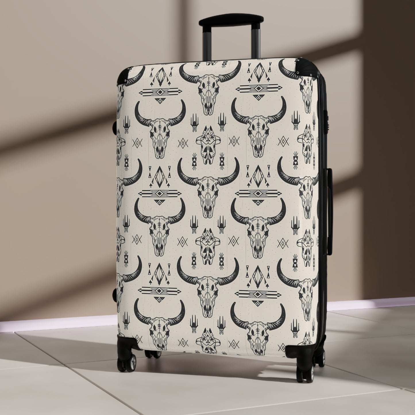 Stylish Travel Suitcase, Bohemian Luggage, Unique Carry-On, Gift for Travelers, Vacation Essentials, Adventure Gear, Southwestern Luggage - LOLA VEGAS ART