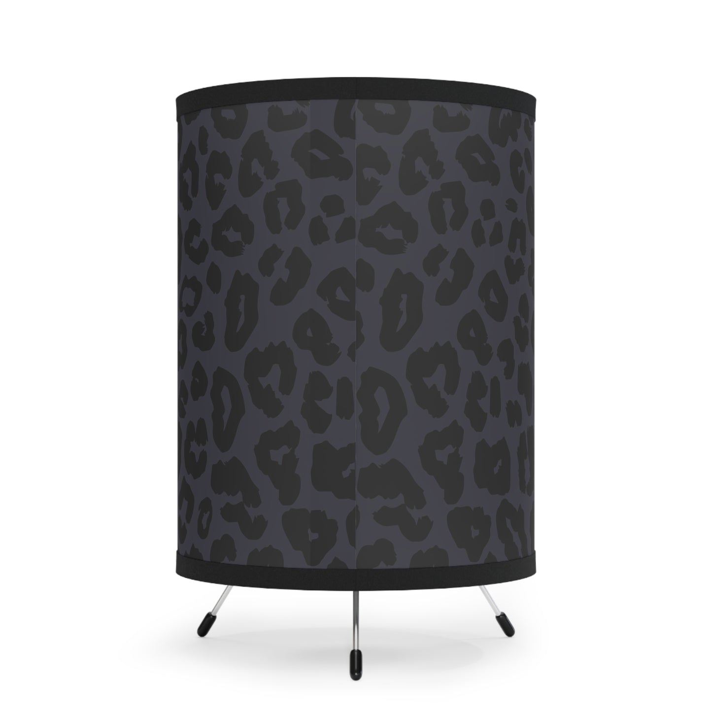 Table Lamp, Black Leopard Print Tripod Lamp, Hollywood Regency Home Decor, US/CA Plug, Glamorous Night Light, Dramatic Reading Lamp, - LOLA VEGAS ART