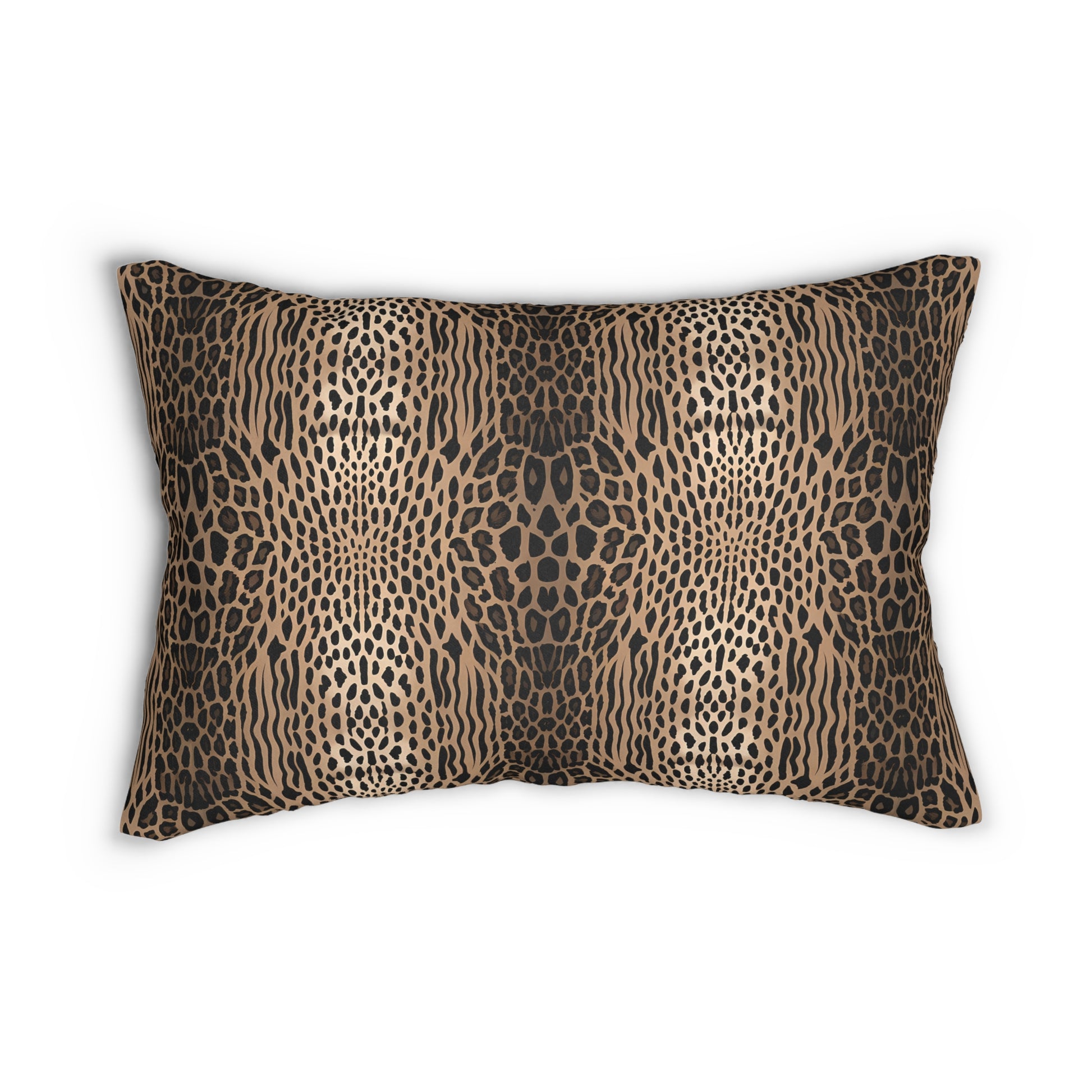 Stylish Leopard Print Lumbar Pillow | Home Decor, Accent Cushion, Boho Chic, Gift for Her, Living Room Accent - LOLA VEGAS ART