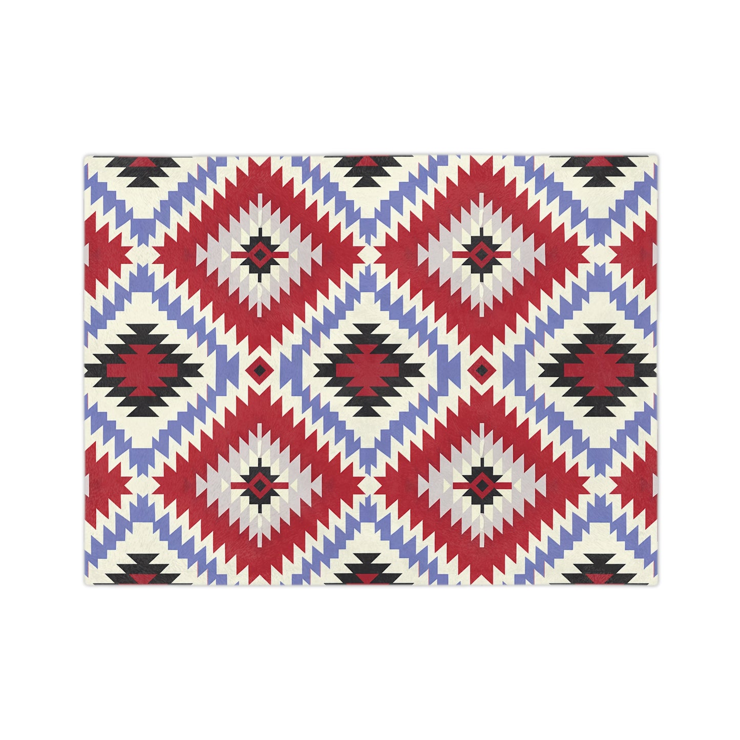 Cozy Velveteen Microfiber Blanket - Warm Southwest Pattern, Perfect for Home Decor, Gift for Holidays, Picnic, Living Room - LOLA VEGAS ART