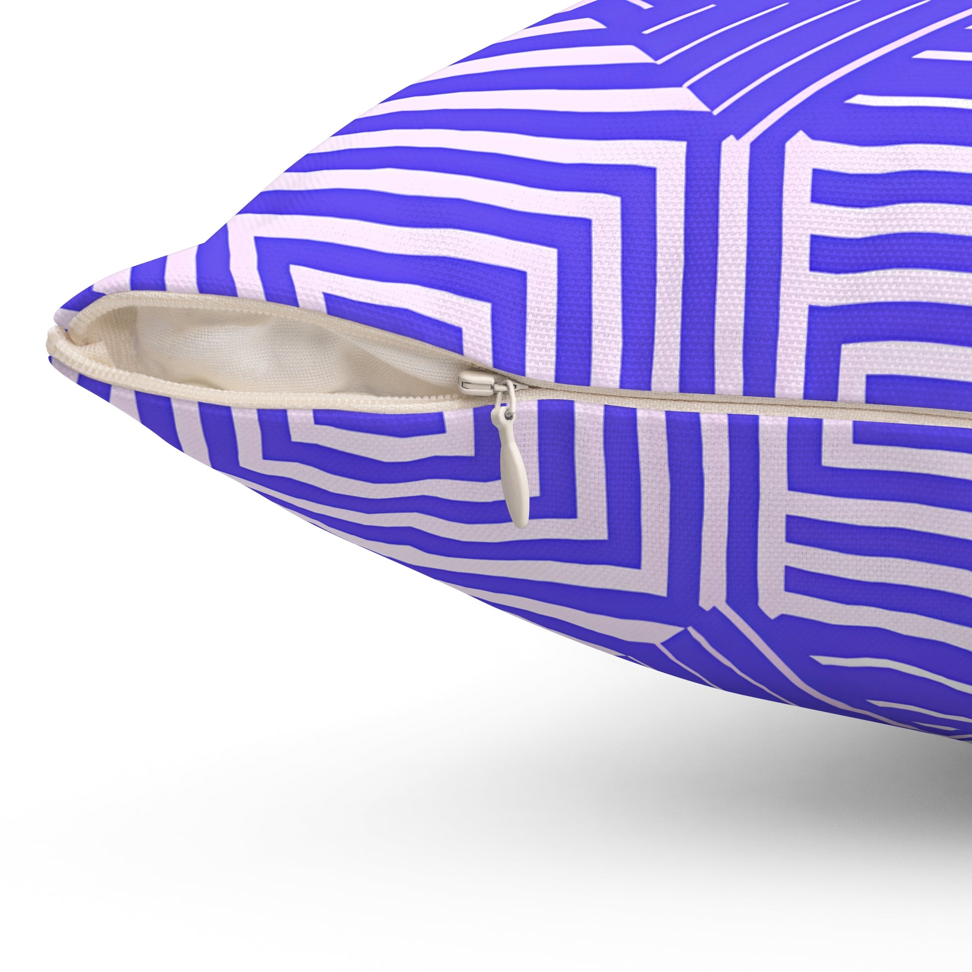 Vibrant Purple and White Geometric Accent Pillow, Decorative Pillow, Home Decor, Couch Cushion, Modern Pillow, Throw Pillow, Gift Idea - LOLA VEGAS ART
