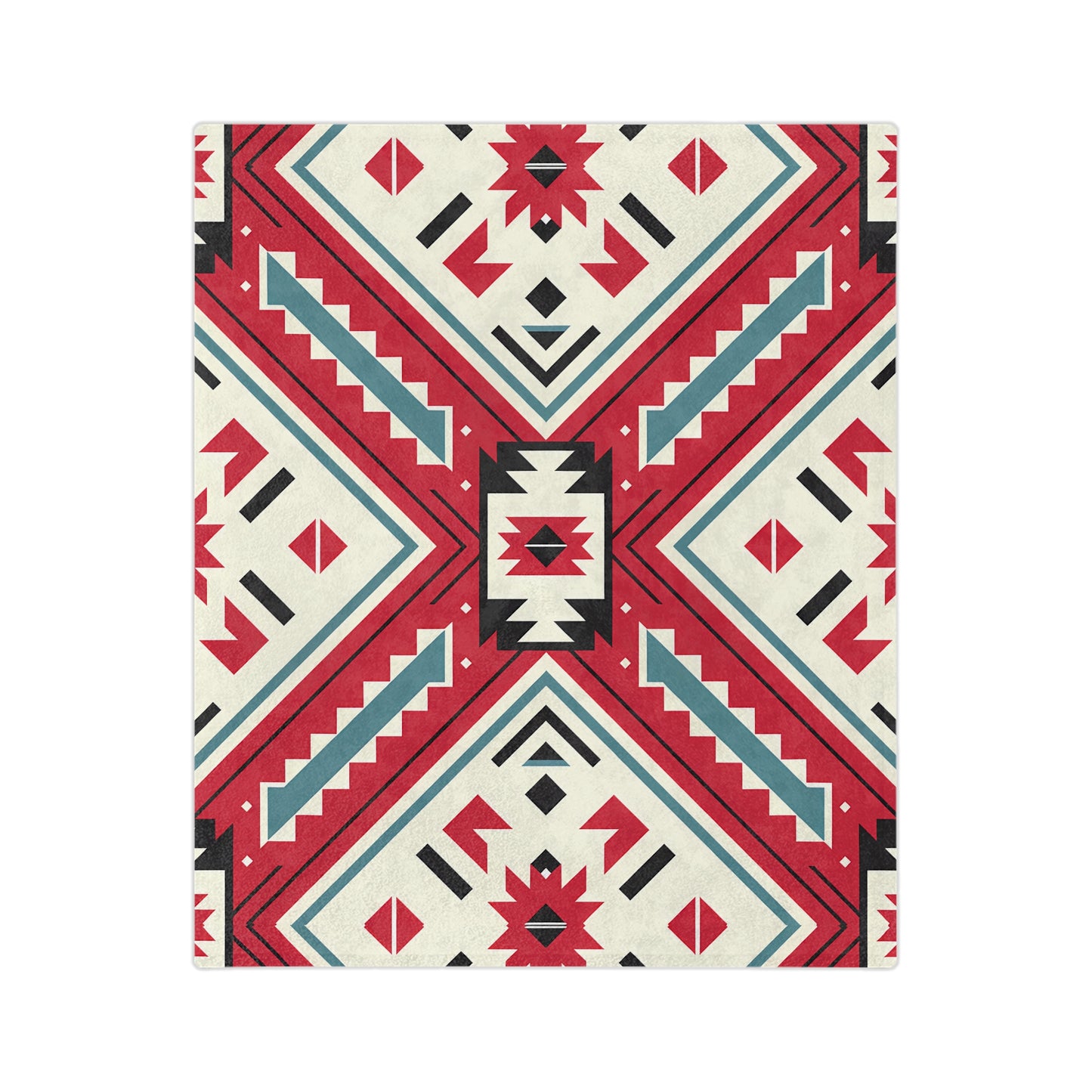 Bohemian Velvet Blanket, Cozy Throw, Southwest Decor, Gift for Her, Living Room Accessory, Festival Home Decor, Modern Art Blanket - LOLA VEGAS ART