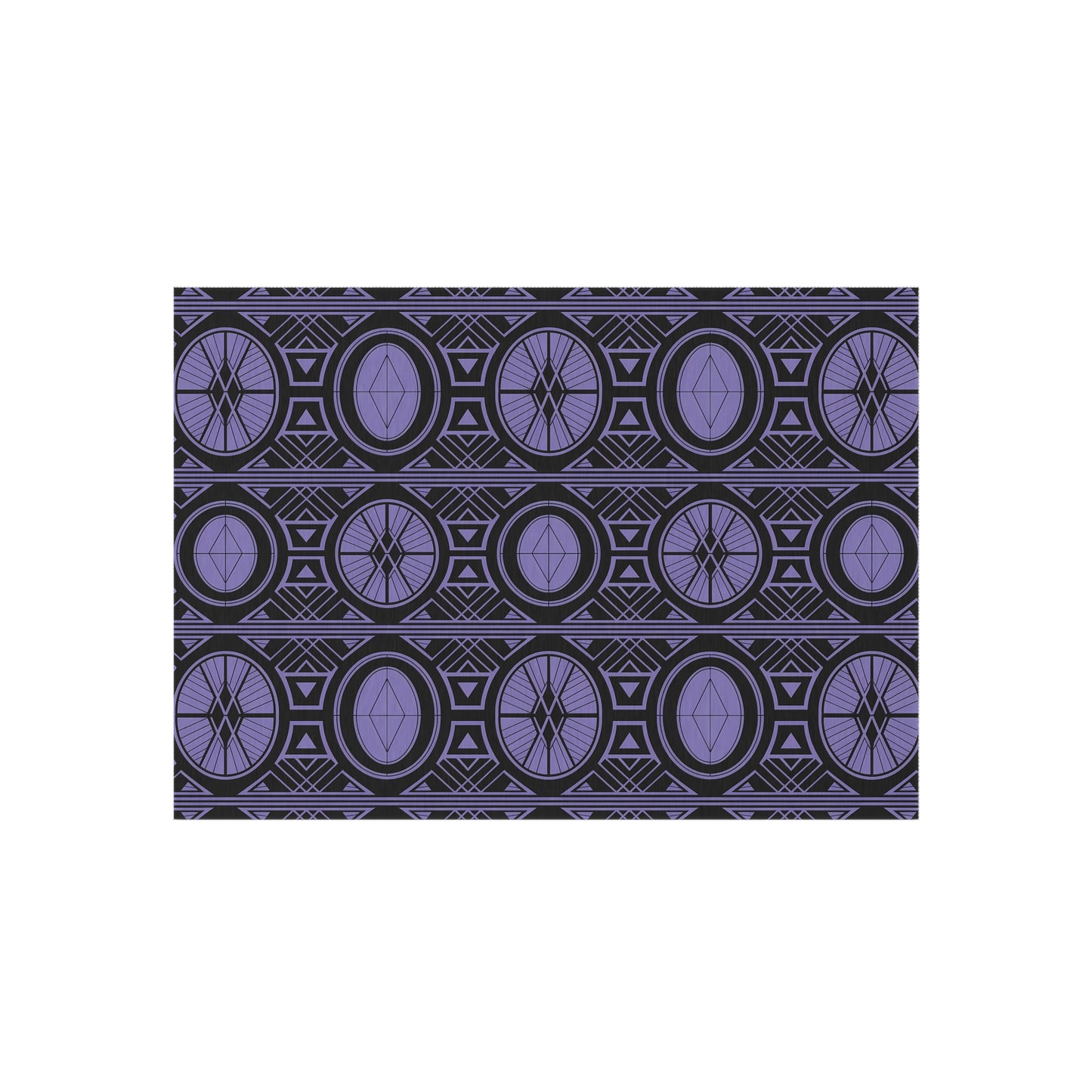 Chic Outdoor/Indoor Rug for Stylish Patios, Geometric Design, Weather-Resistant Floor Mat, Garden Rug, Boho Decor, Outdoor Living - LOLA VEGAS ART