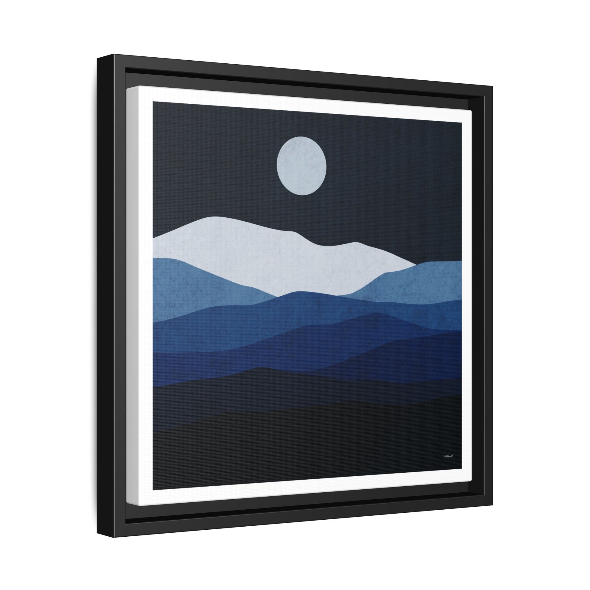 Framed Canvas Art, Serene Mountain Landscape, Modern Home Decor, Nature Wall Art, Gift for Nature Lovers, Interior Design - LOLA VEGAS ART