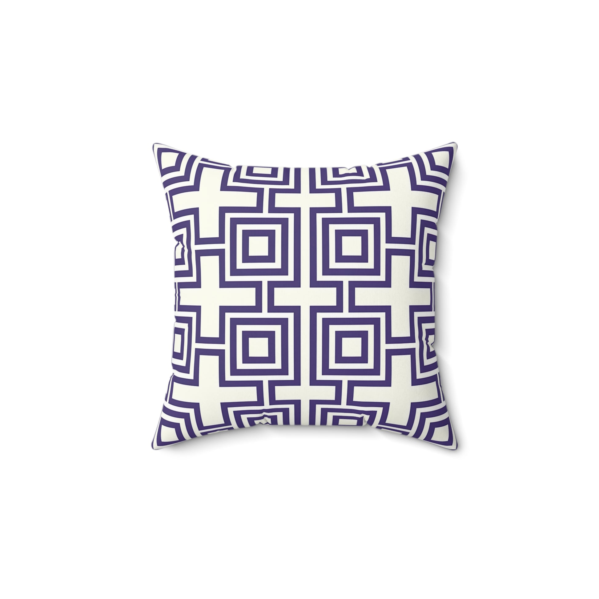 Purple Geometric Pattern Pillow Cover | Modern Decor, Cozy Living Room Cushion, Stylish Home Accent, Gift for Her, Throw Pillow - LOLA VEGAS ART