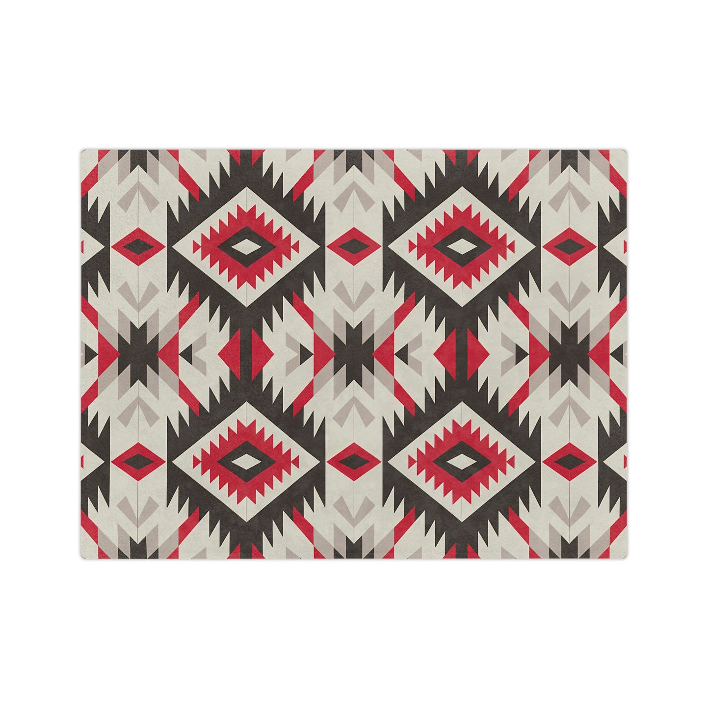Boho Chic Velveteen Microfiber Blanket, Cozy Tribal Throw Blanket for Home Decor, Warm Gift for Holidays, Camping, Picnics, Home - LOLA VEGAS ART