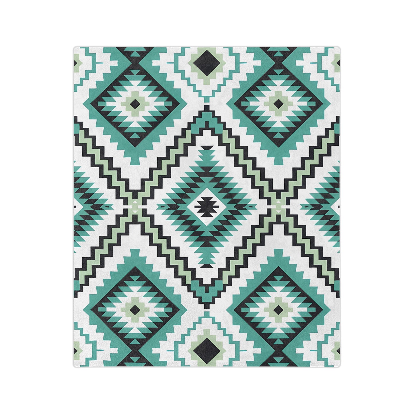 Cozy Geometric Velveteen Microfiber Blanket, Soft Throw for Home Decor, Perfect Gift for Friends, Cozy Night In, Modern Boho Style - LOLA VEGAS ART