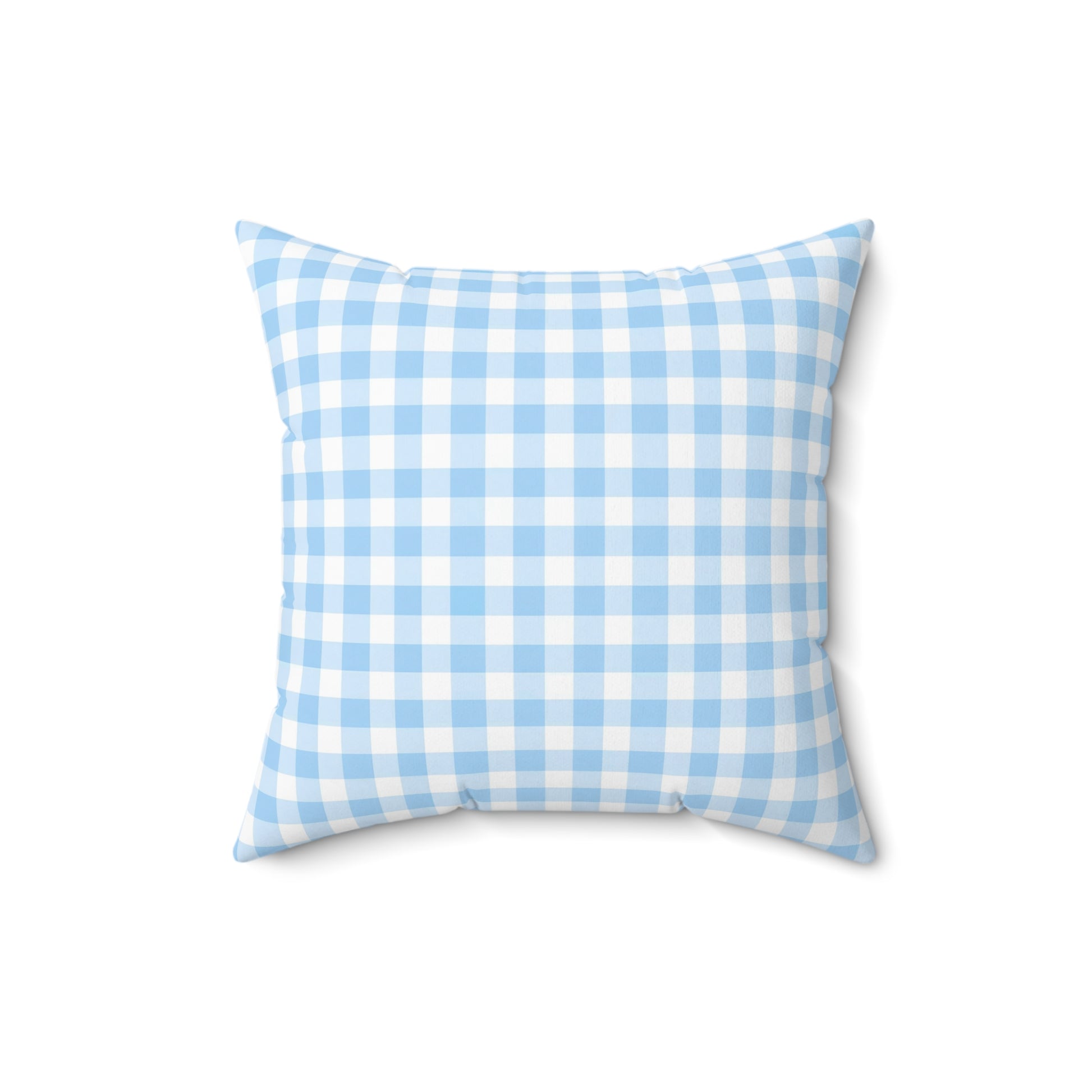 Blue Gingham Decor Pillow, Cozy Home Accent, Farmhouse Bedding, Gift for Her, Throw Pillow for Living Room, Countrycore, Modern Farm - LOLA VEGAS ART