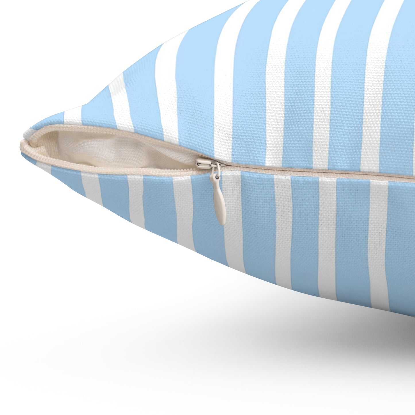 Blue Stripe Decorative Pillow, Cozy Home Accent, Nautical Decor, Summer Vibes, Gift for Her, Modern Cushion - LOLA VEGAS ART