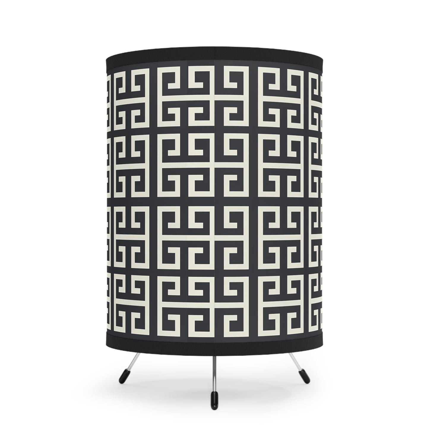 Stylish Tripod Lamp with Geometric Shade - Modern Lighting for Home Decor, Boho Living Room, Gift Ideas, Bedroom Accent - LOLA VEGAS ART