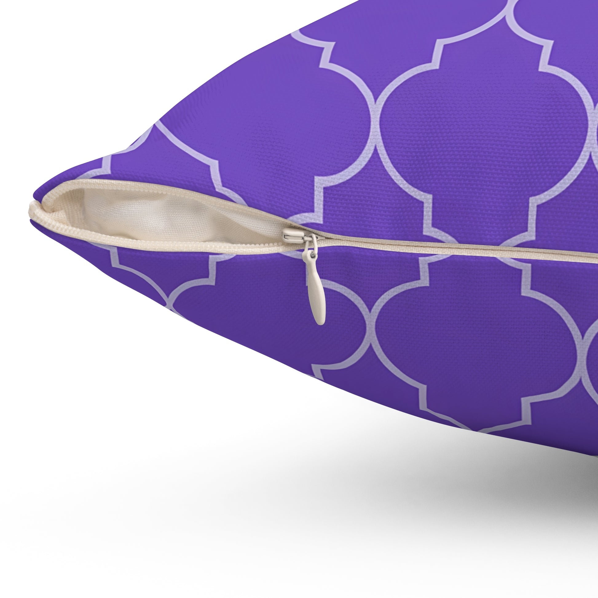 Purple Moroccan Pattern Pillow for Stylish Home Decor, Throw Pillow, Accent Cushion, Living Room Decor, Bedroom Pillow, Moroccan Quatrefoil - LOLA VEGAS ART