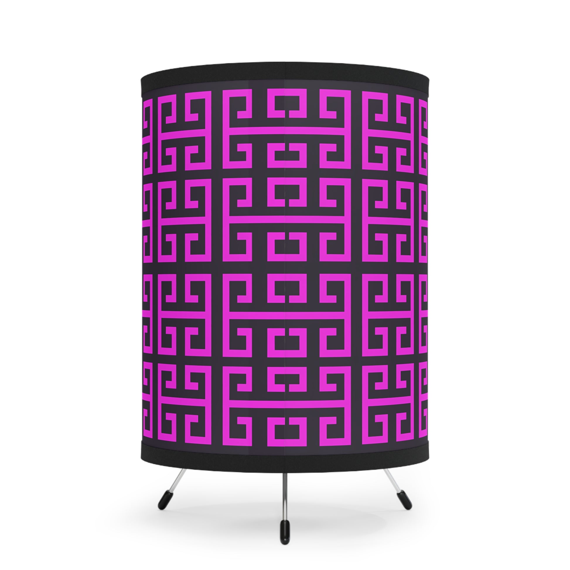 Geometric Tripod Lamp, Modern Home Decor, Unique Lighting, Stylish Table Lamp, Gift for Her, Bedroom Lighting - LOLA VEGAS ART