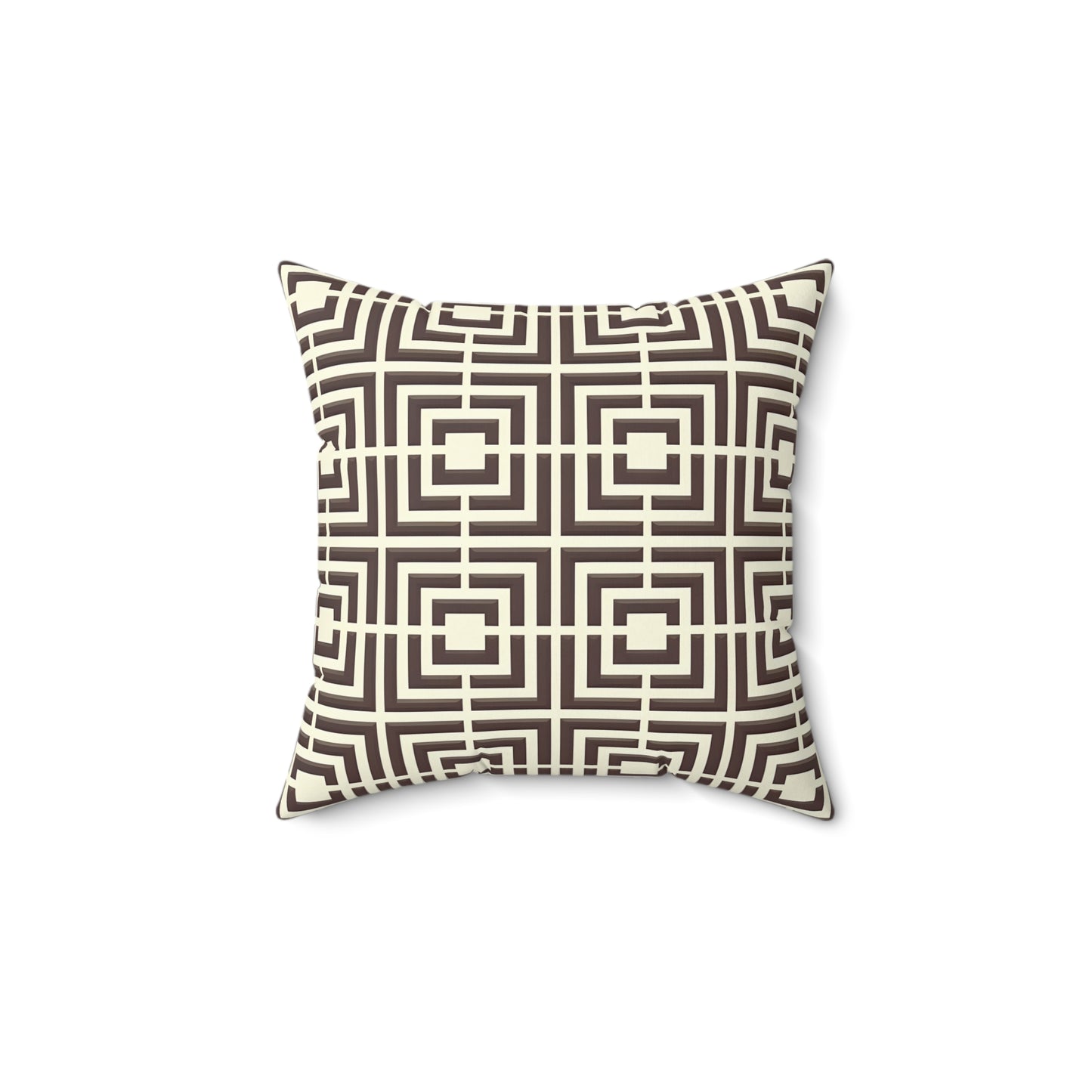 Geometric Pattern Pillow, Modern Home Decor, Square Cushion, Stylish Throw Pillow, Unique Gift for Couch or Bedroom, Trendy Accent