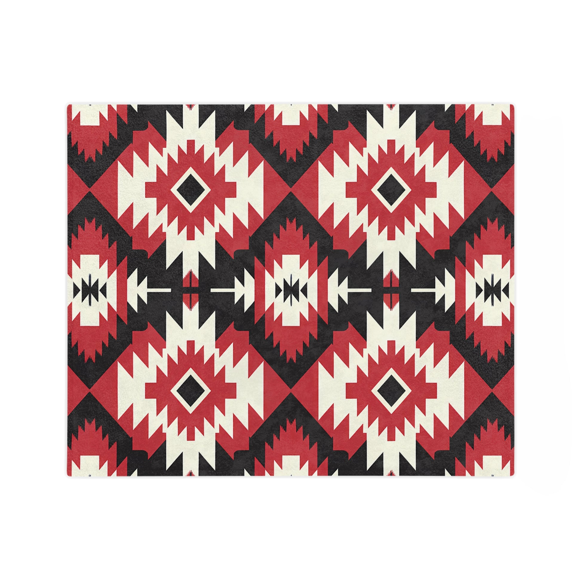 Southwestern Velvet Blanket, Cozy Throw for Home Decoration, Unique Gift for Housewarming, Outdoor Picnic Blanket, Soft Winter Comfort - LOLA VEGAS ART