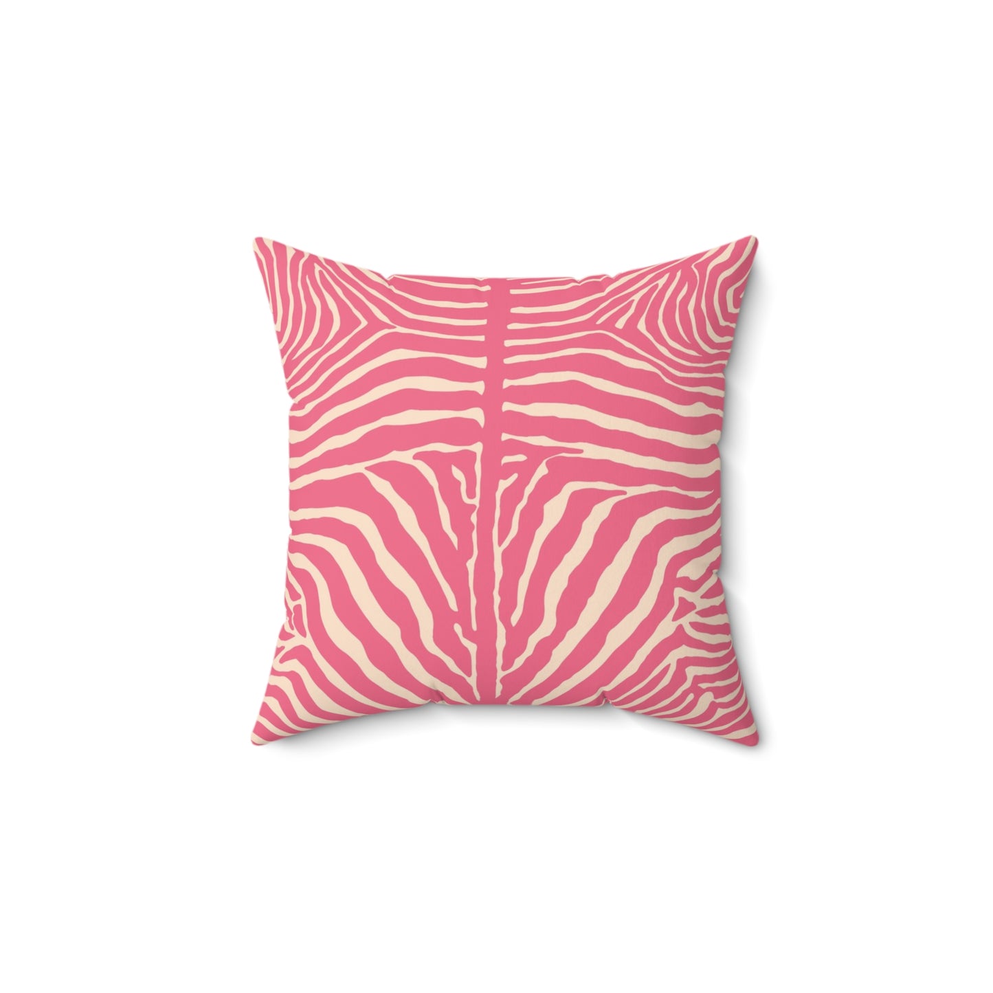 Chic Pink Zebra Print Pillow, Throw Pillow, Home Decor, Modern Bedroom Accent, Gift for Animal Lovers, Summer Vibes