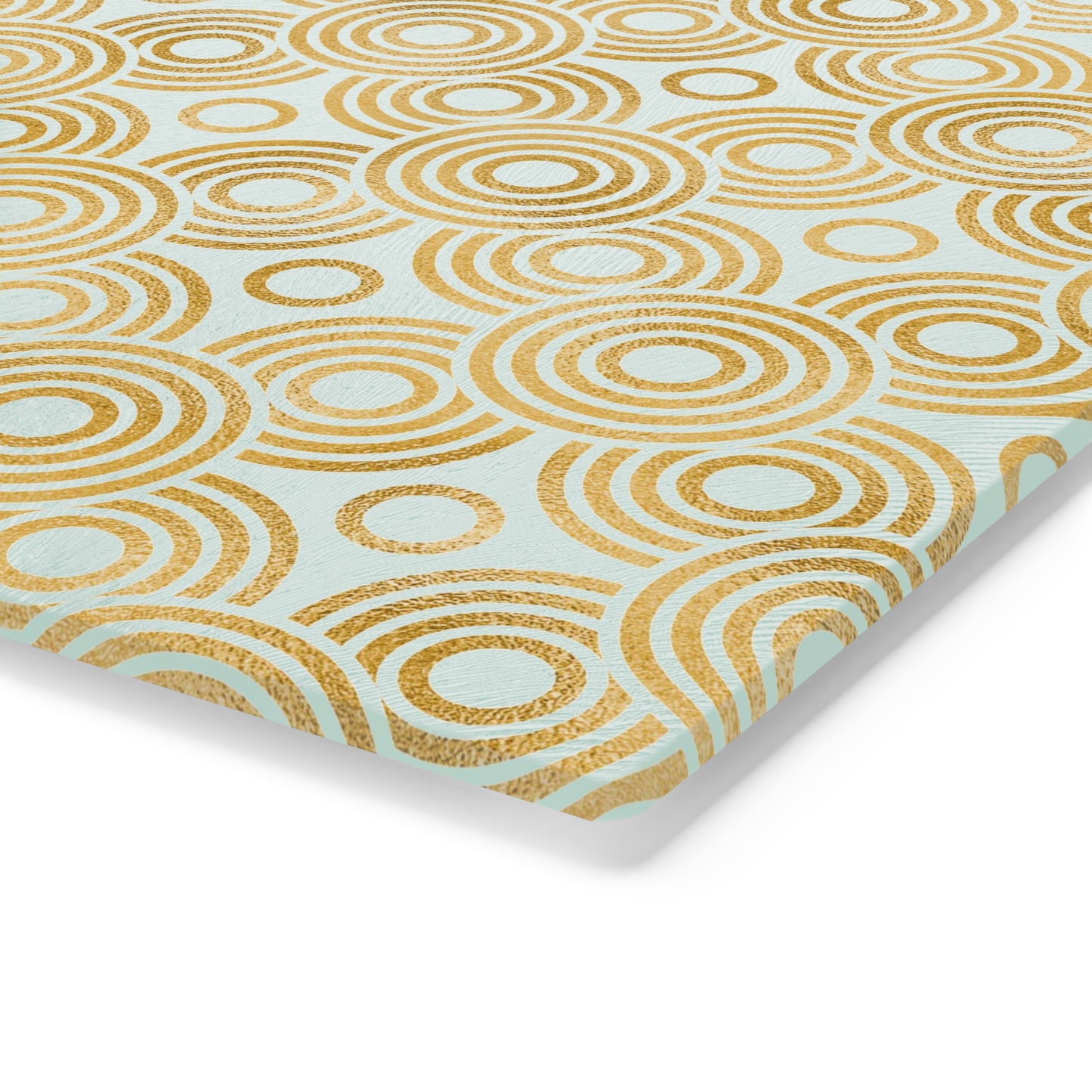 Elegant Geometric Glass Cutting Board | Kitchen Decor, Gift for Chefs, Home Cooking, Housewarming, Eco-Friendly, Hollywood Regency Decor - LOLA VEGAS ART