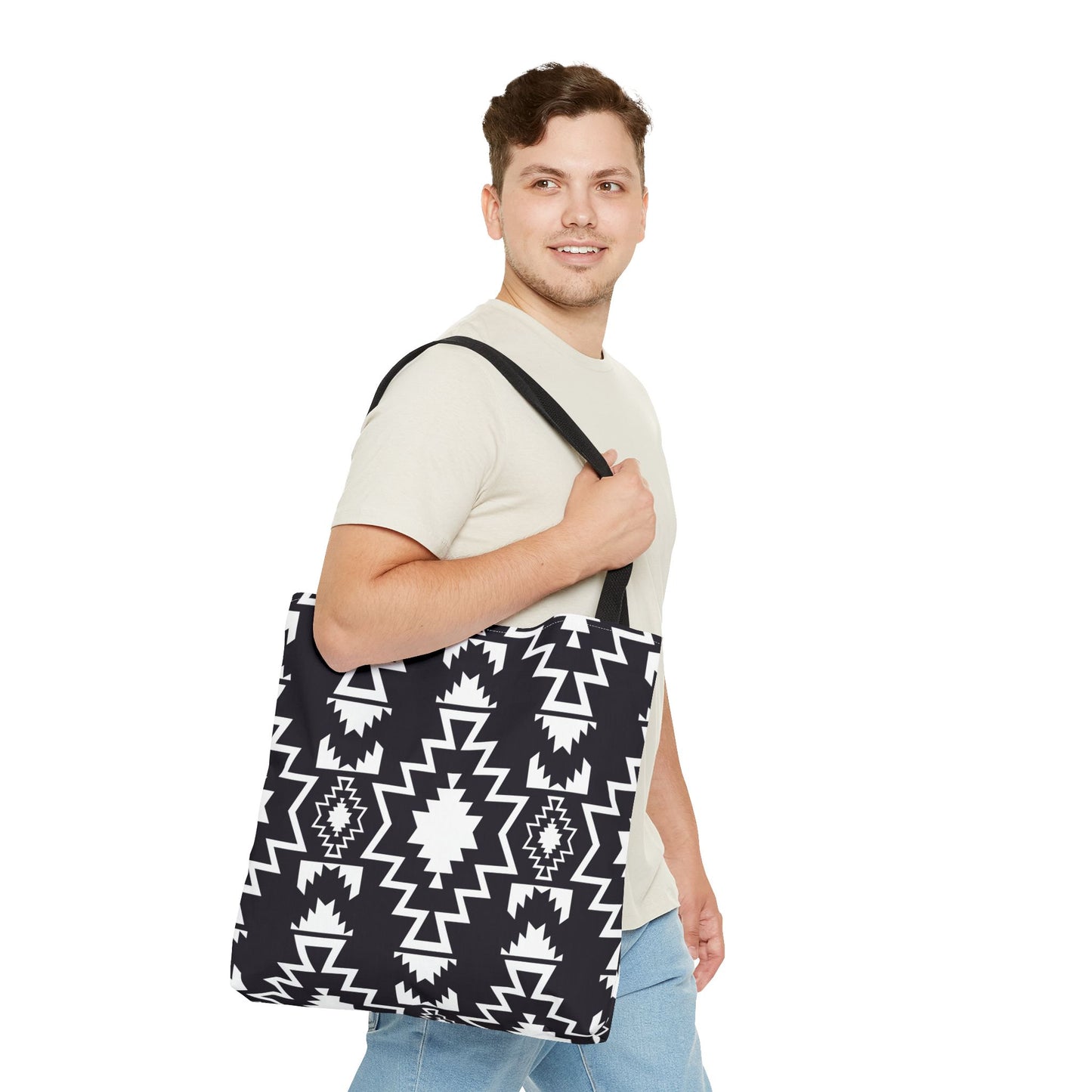 Stylish Tribal Tote Bag | Boho Chic Carryall, Eco-Friendly Shopping Bag, Beach Bag, Unique Gift for Her, Festival Accessory - LOLA VEGAS ART