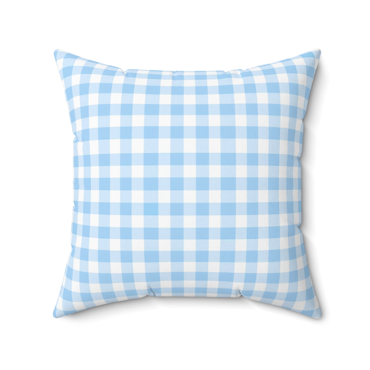 Blue Gingham Decor Pillow, Cozy Home Accent, Farmhouse Bedding, Gift for Her, Throw Pillow for Living Room, Countrycore, Modern Farm - LOLA VEGAS ART