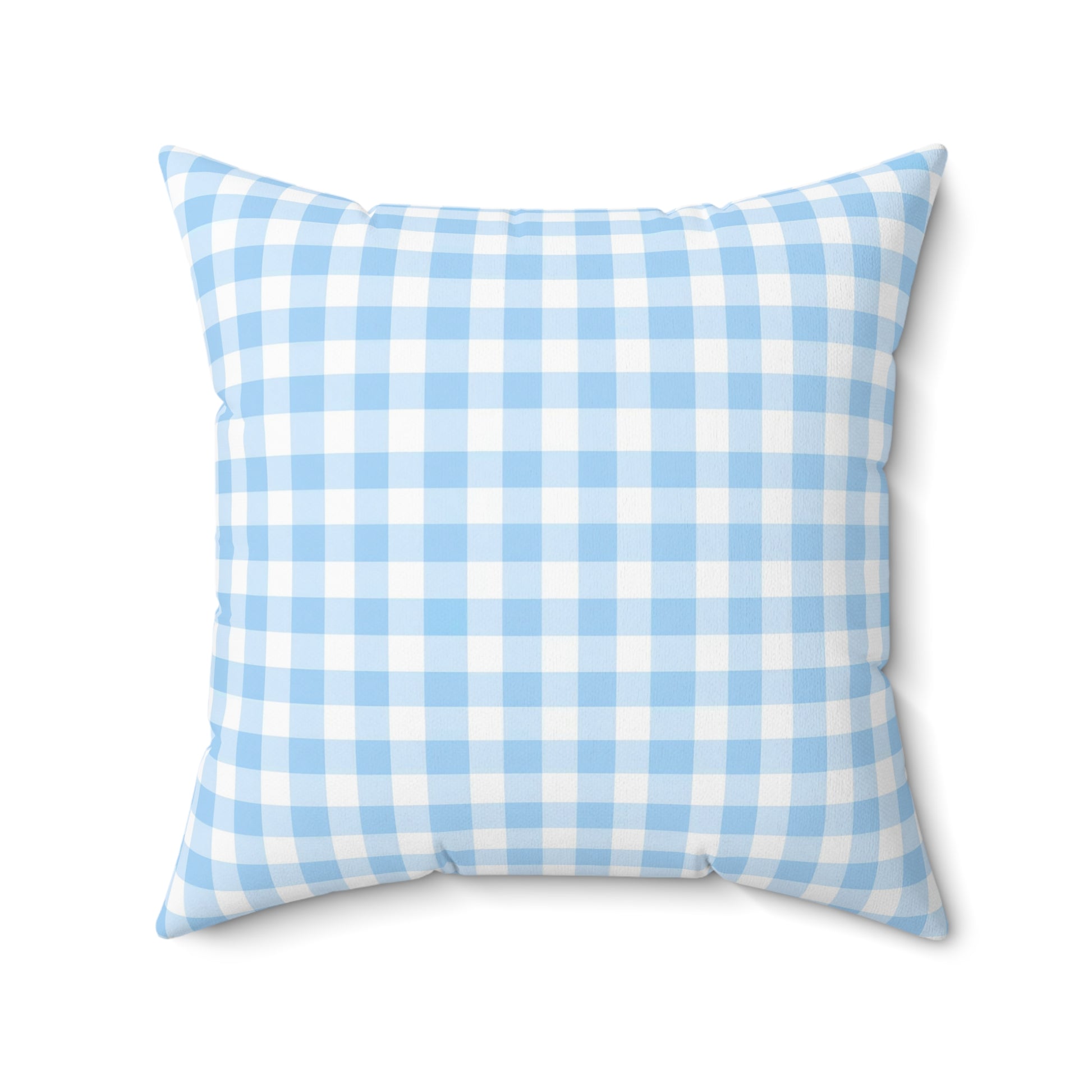 Blue Gingham Decor Pillow, Cozy Home Accent, Farmhouse Bedding, Gift for Her, Throw Pillow for Living Room, Countrycore, Modern Farm - LOLA VEGAS ART