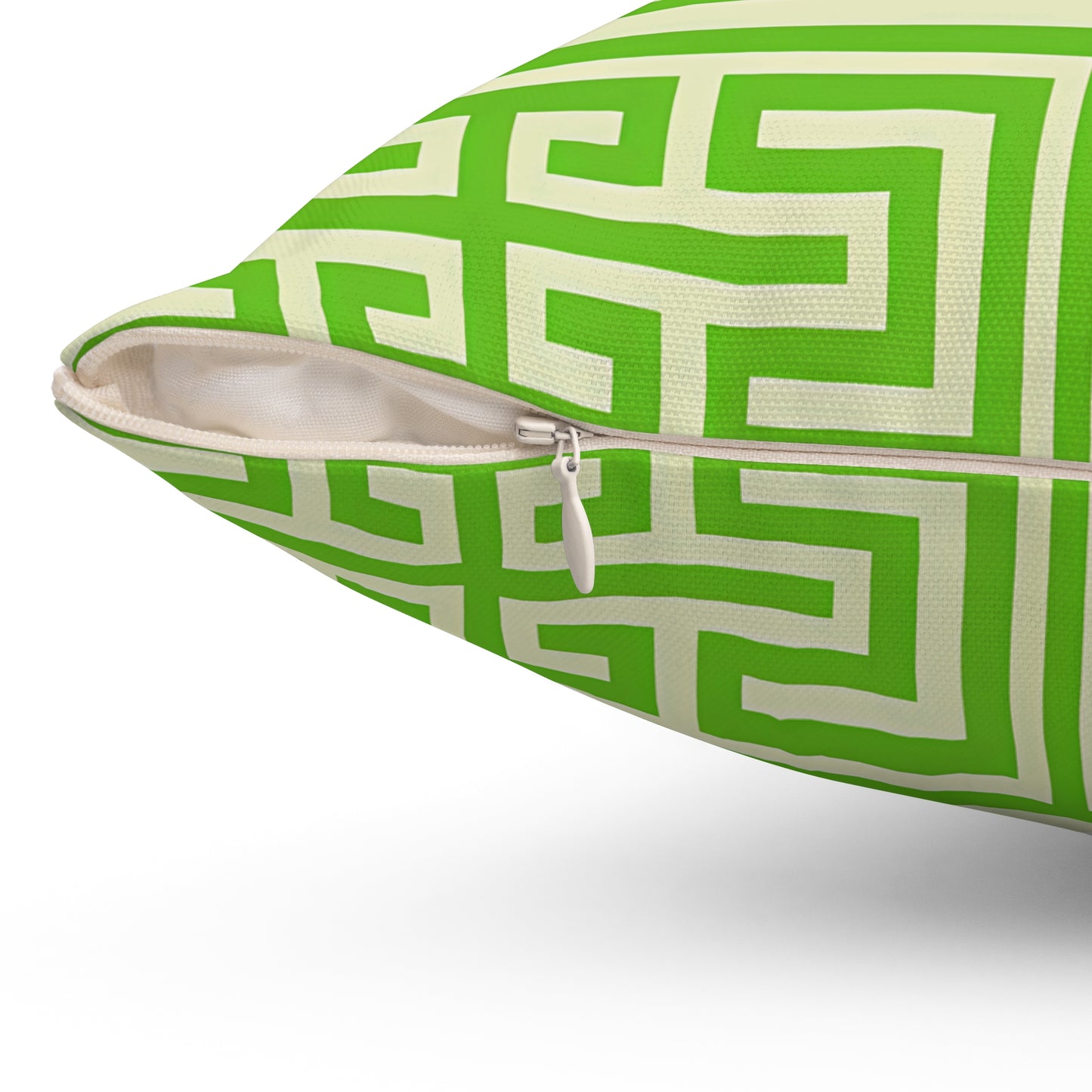 Geometric Green Throw Pillow, Modern Home Decor, Sofa Cushion, Accent Pillow, Gift for Housewarming, Stylish Decorative Pillow - LOLA VEGAS ART