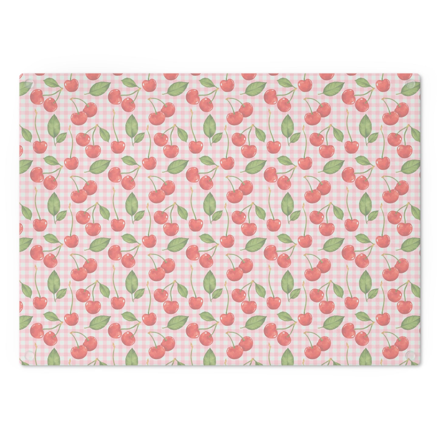 Charming Cherry Pattern Cutting Board, Kitchen Decor, Gift for Chefs, Wedding Gift, Housewarming Essentials, Summer BBQ - LOLA VEGAS ART