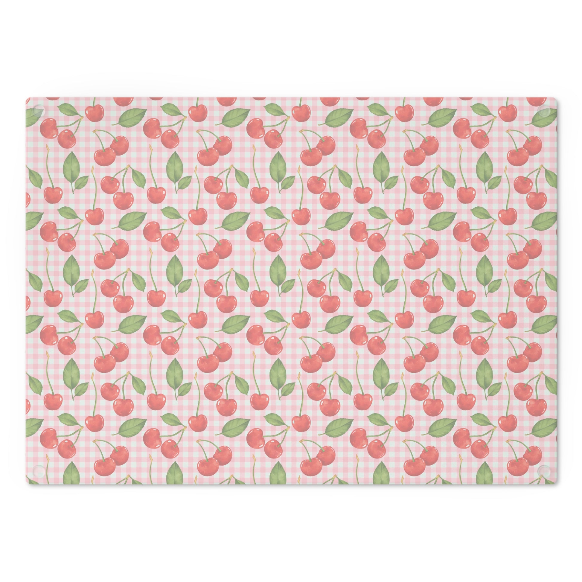 Charming Cherry Pattern Cutting Board, Kitchen Decor, Gift for Chefs, Wedding Gift, Housewarming Essentials, Summer BBQ - LOLA VEGAS ART