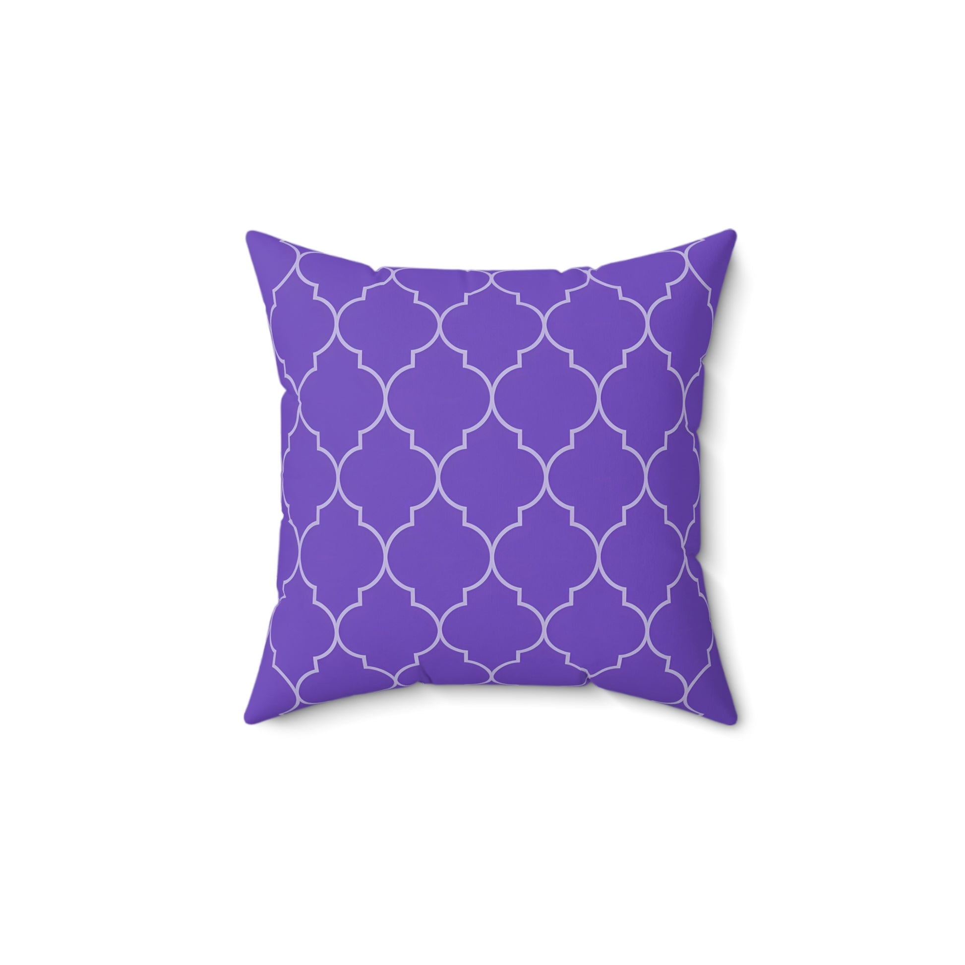 Purple Moroccan Pattern Pillow for Stylish Home Decor, Throw Pillow, Accent Cushion, Living Room Decor, Bedroom Pillow, Moroccan Quatrefoil - LOLA VEGAS ART