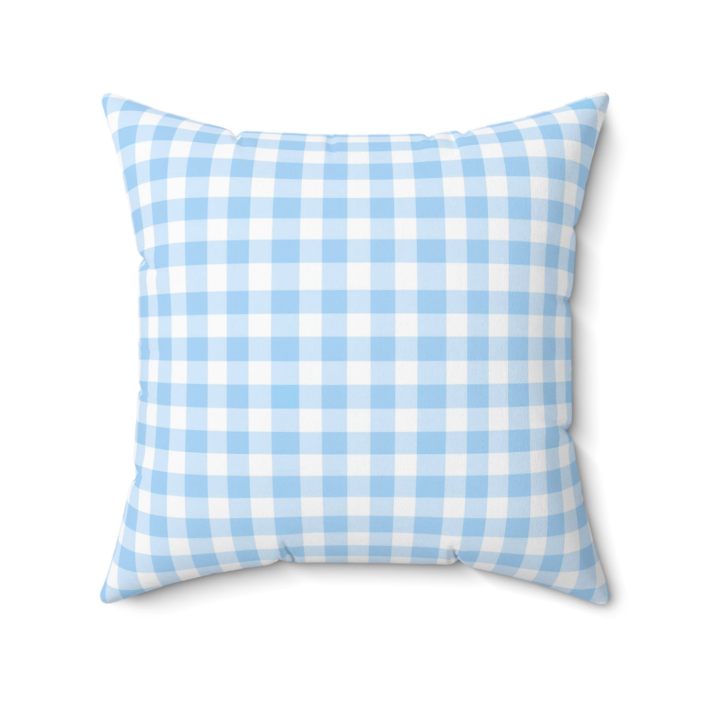 Blue Gingham Decor Pillow, Cozy Home Accent, Farmhouse Bedding, Gift for Her, Throw Pillow for Living Room, Countrycore, Modern Farm - LOLA VEGAS ART