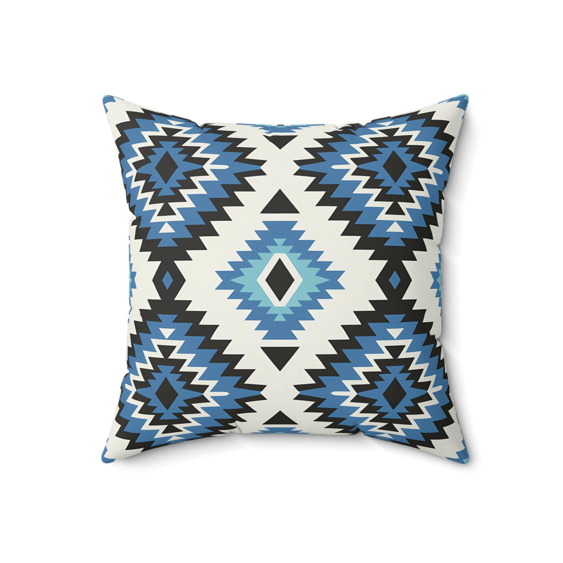 Geometric Pattern Decorative Pillow, Boho Couch Cushion, Modern Home Decor, Bohemian Accent Pillow, Tribal Print Throw Pillow - LOLA VEGAS ART