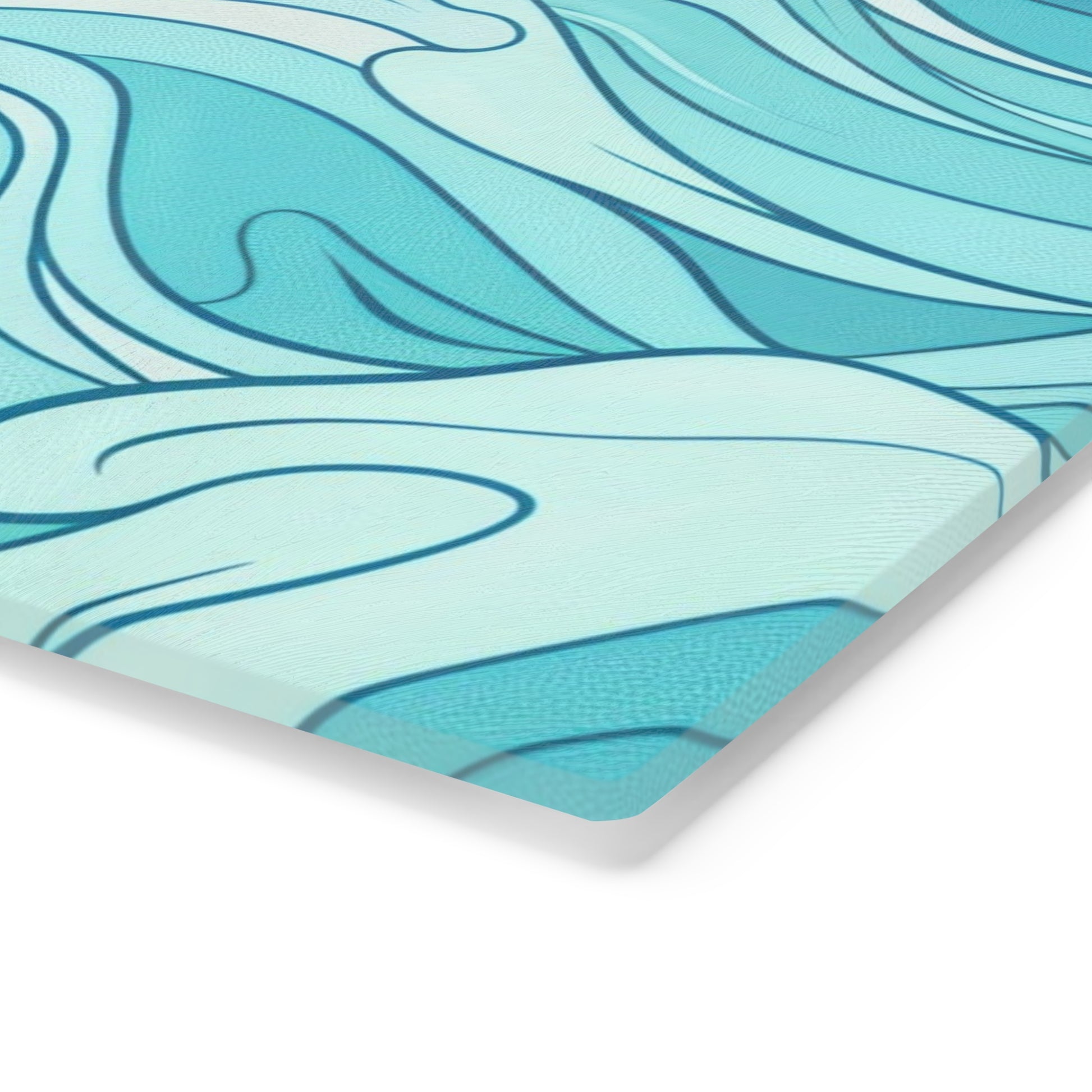 Ocean Waves Cutting Board - Aesthetic Kitchen Accessory, Beach House Decor, Unique Gift for Foodies, Housewarming Present, Cooking - LOLA VEGAS ART