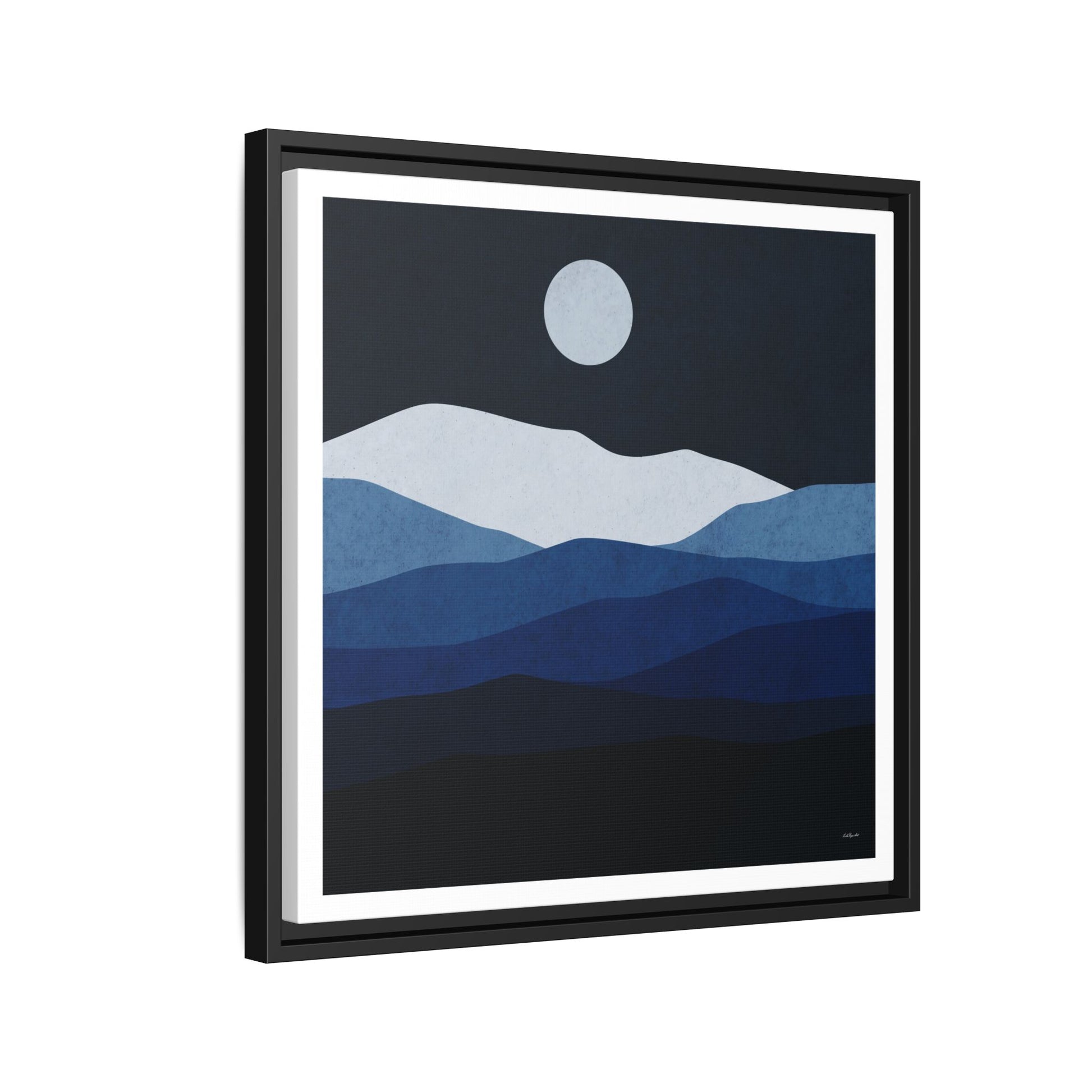 Framed Canvas Art, Serene Mountain Landscape, Modern Home Decor, Nature Wall Art, Gift for Nature Lovers, Interior Design - LOLA VEGAS ART