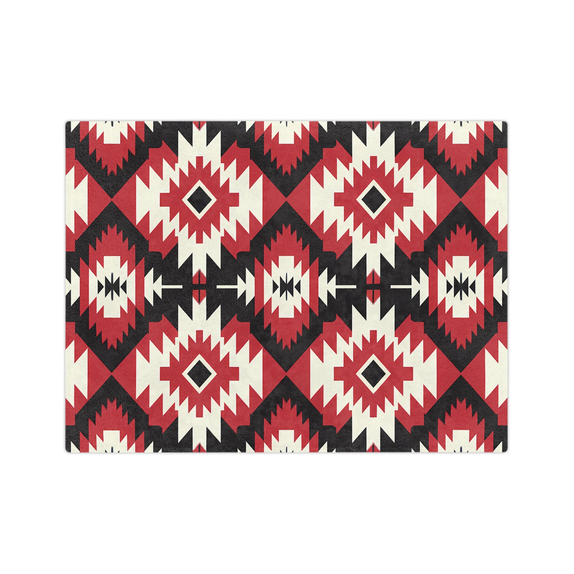 Southwestern Velvet Blanket, Cozy Throw for Home Decoration, Unique Gift for Housewarming, Outdoor Picnic Blanket, Soft Winter Comfort - LOLA VEGAS ART