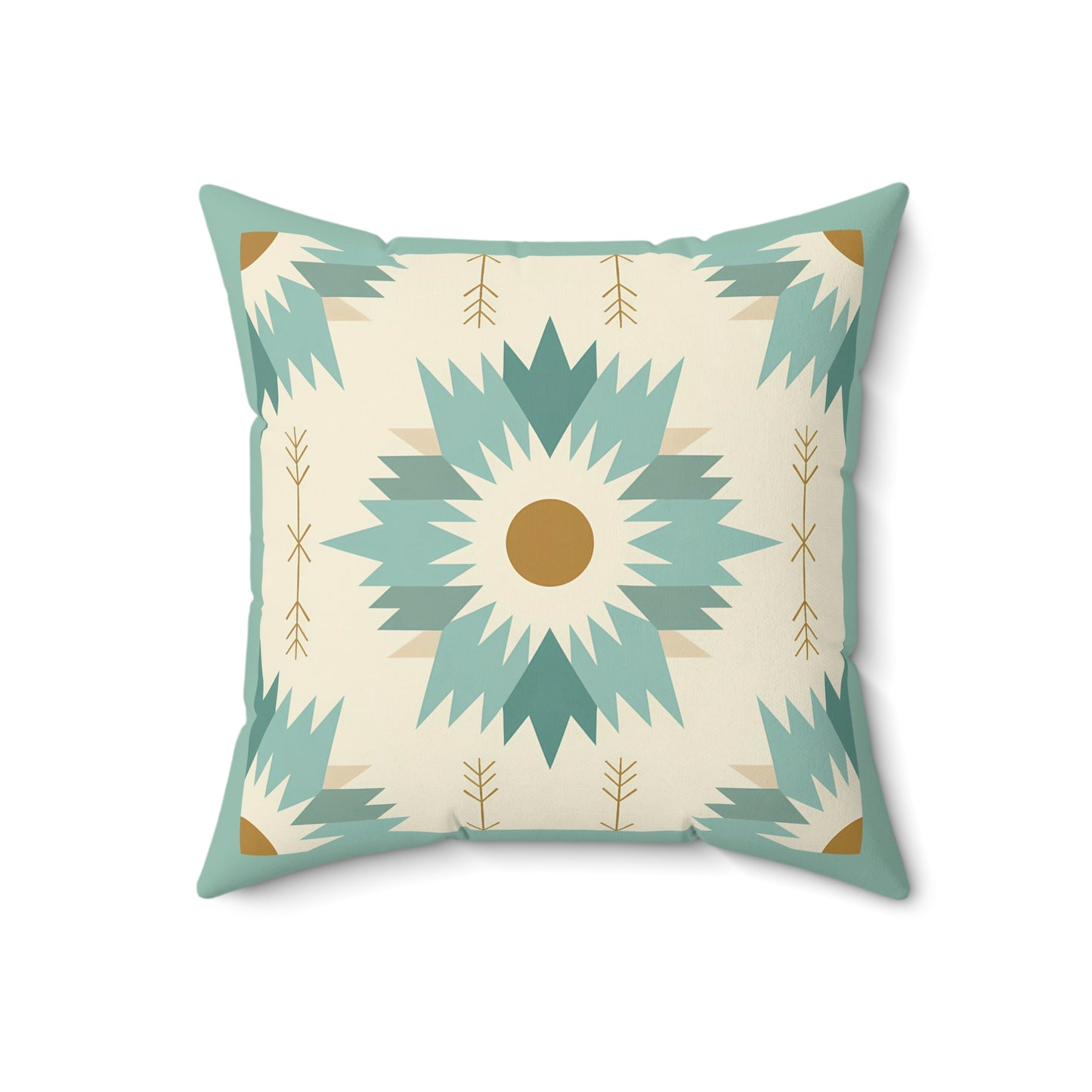 Boho-Inspired Spun Polyester Square Pillow, Cozy Home Decor, Throw Pillow, Living Room Accent, Modern Bohemian, Gift Idea - LOLA VEGAS ART