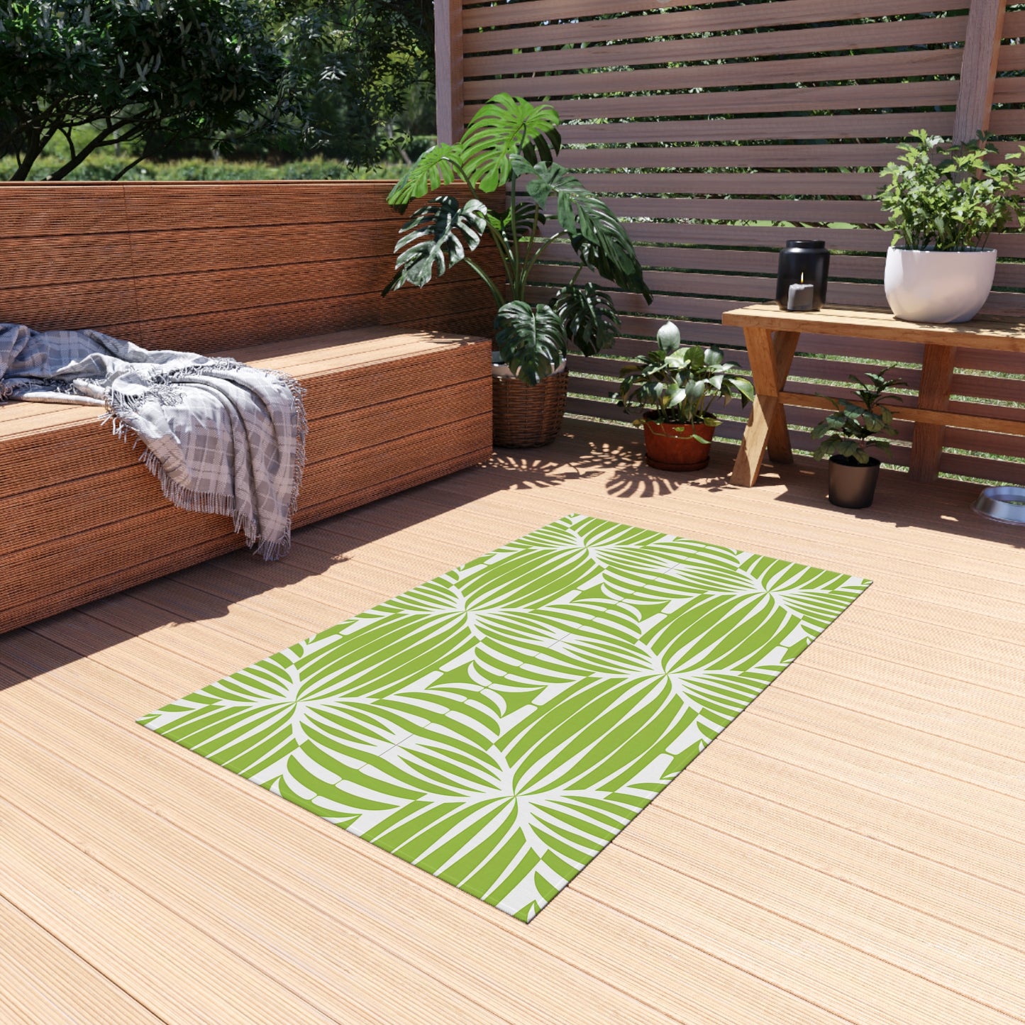 Vibrant Outdoor Rug for Patio, Garden, and Deck Decor | Versatile Mat for Entertaining, Picnics, and Barbecues | Durable and Easy to Clean - LOLA VEGAS ART