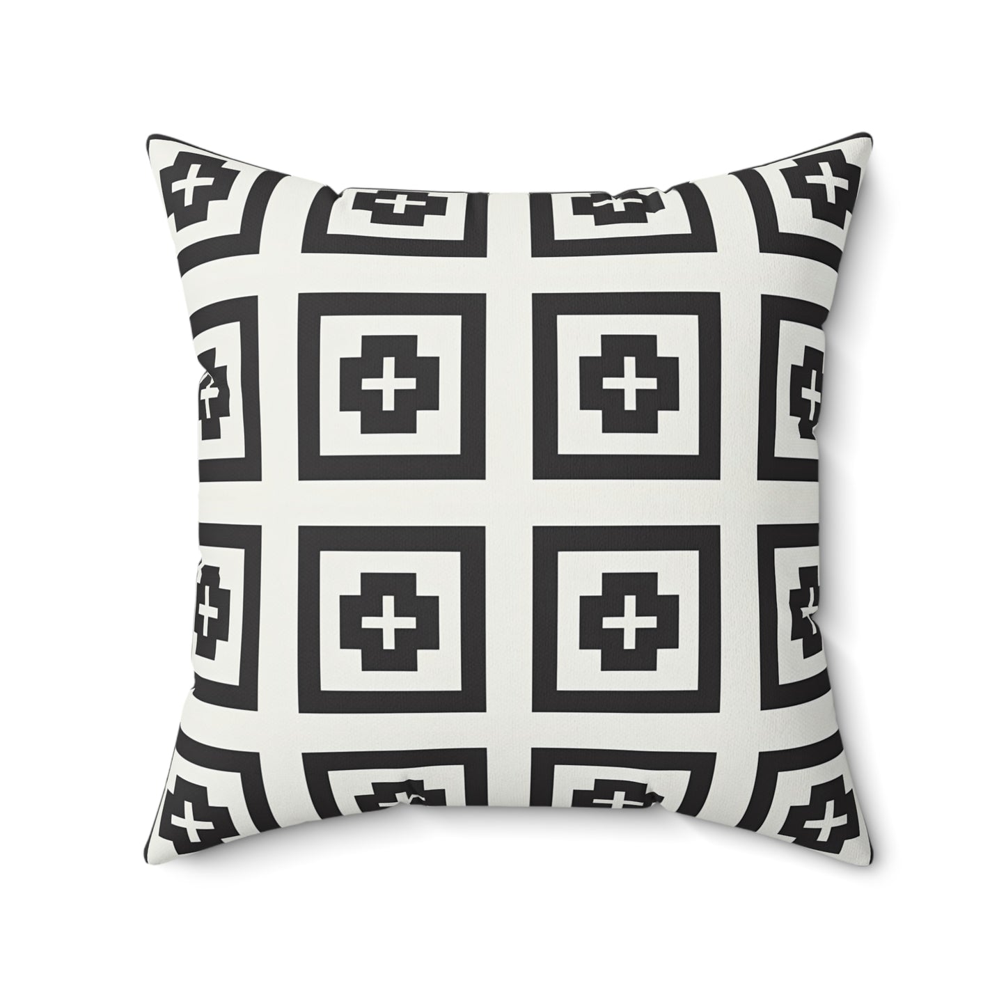 Modern Geometric Decor Pillow, Cushion for Living Room, Office, Minimalist Home Accent, Gift for Housewarming, Neutral Tones