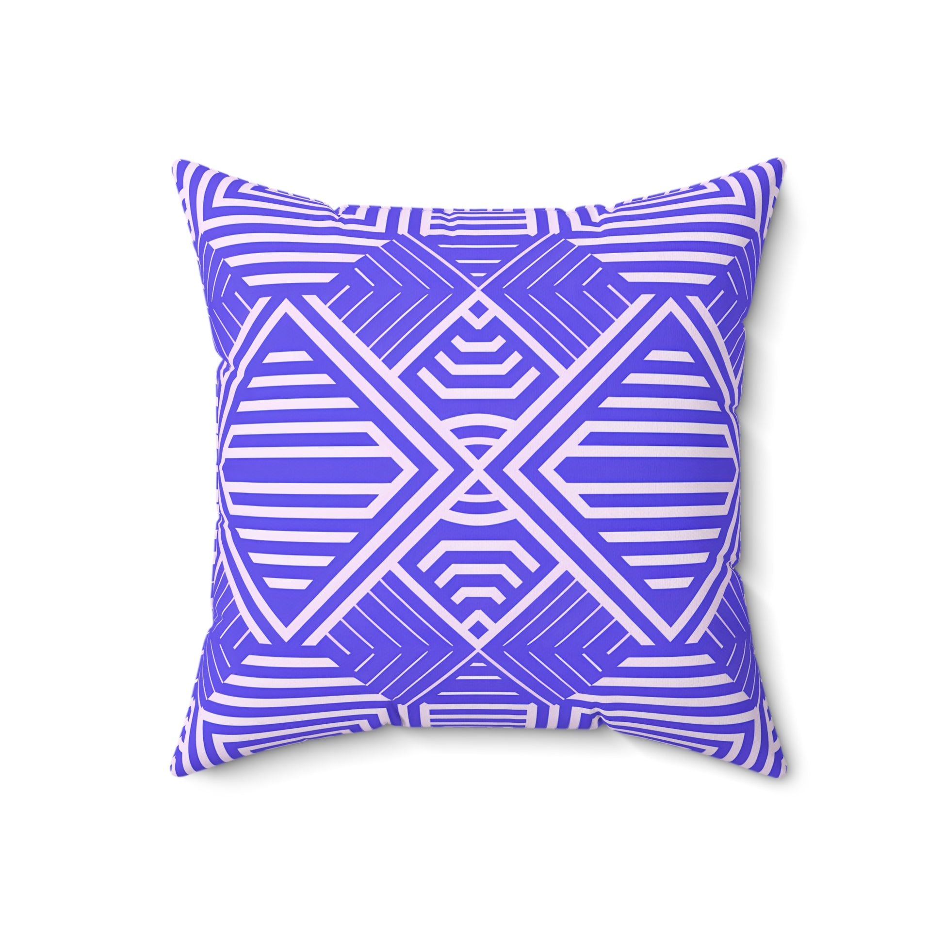 Vibrant Purple and White Geometric Accent Pillow, Decorative Pillow, Home Decor, Couch Cushion, Modern Pillow, Throw Pillow, Gift Idea - LOLA VEGAS ART
