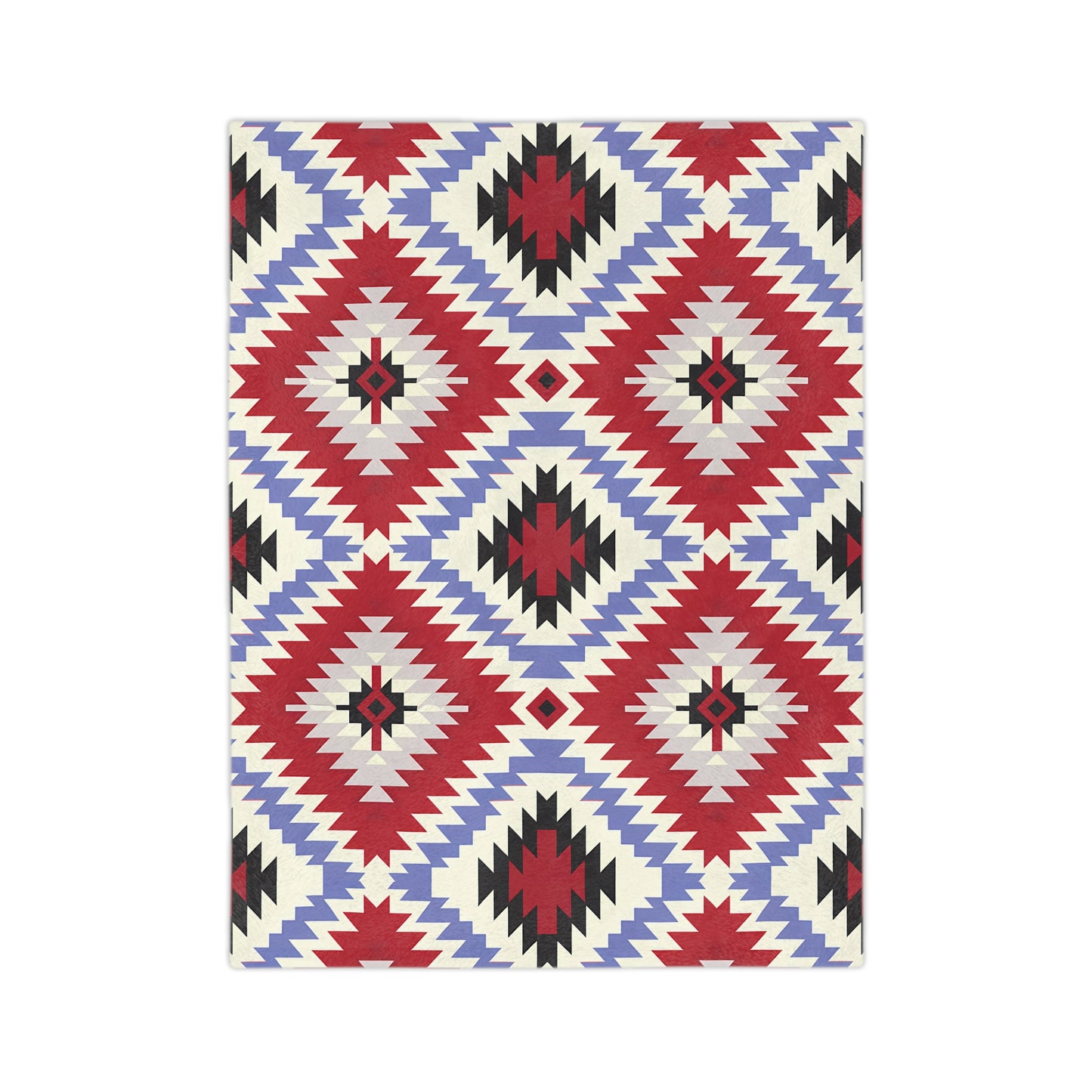 Cozy Velveteen Microfiber Blanket - Warm Southwest Pattern, Perfect for Home Decor, Gift for Holidays, Picnic, Living Room - LOLA VEGAS ART