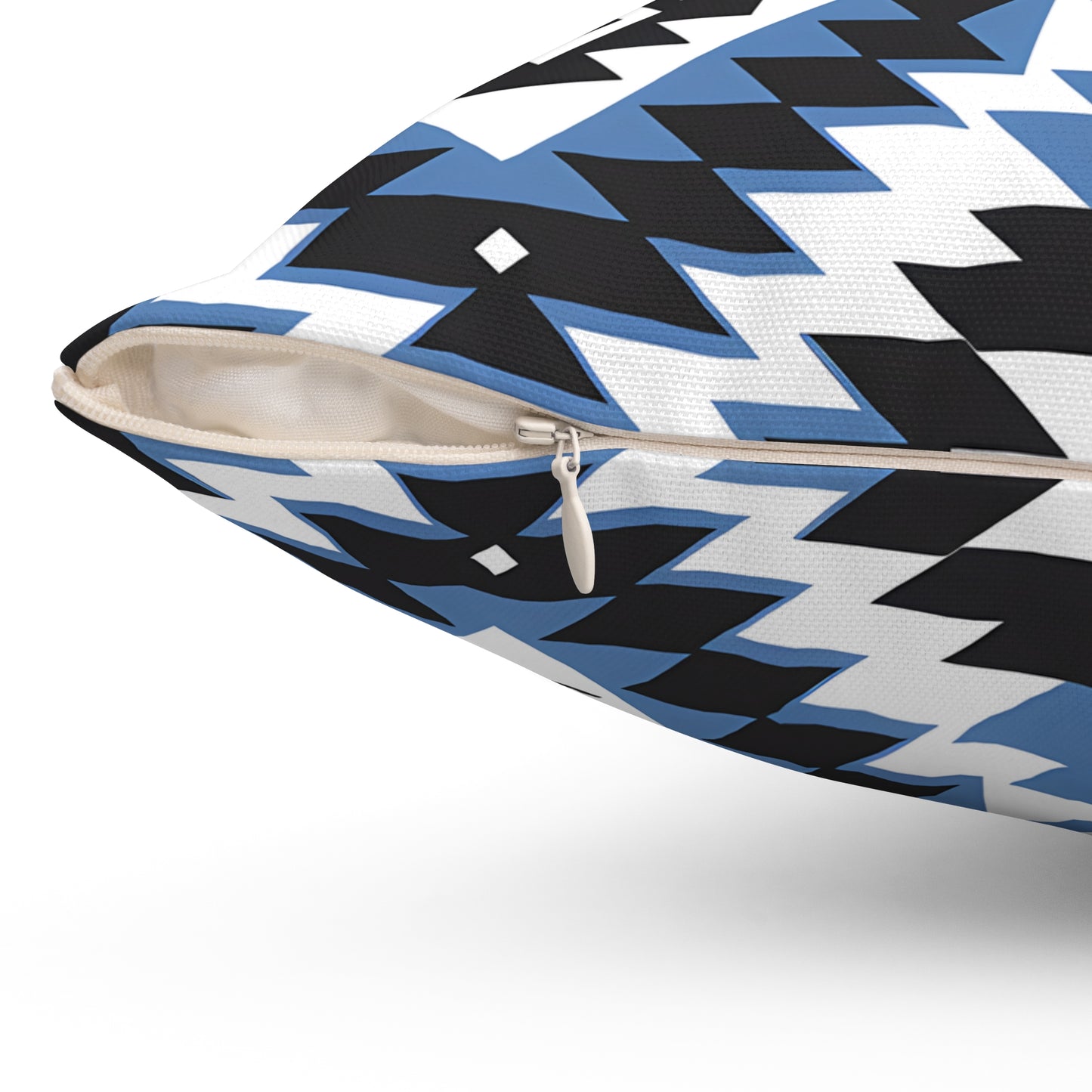 Aztec Pattern Decorative Pillow | Boho Home Decor | Blue Tribal Cushion for Living Room | Cozy Accent Pillow | Gift for Housewarming, - LOLA VEGAS ART