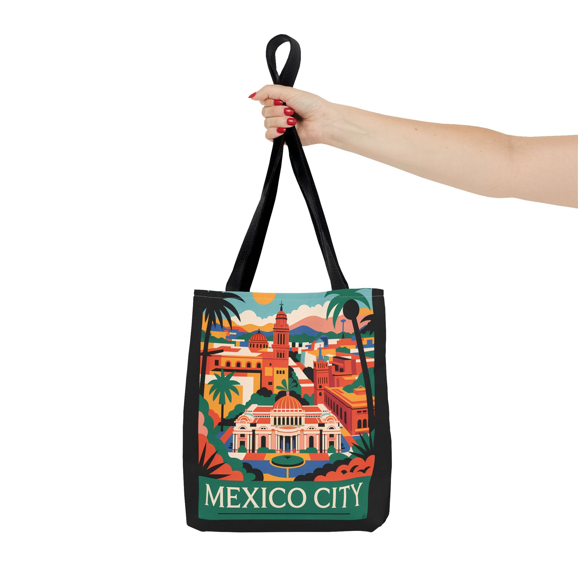 Vibrant Mexico City Tote Bag - Perfect for Travel, Beach, Shopping, Mother's Day, eco-friendly design, casual accessory - LOLA VEGAS ART