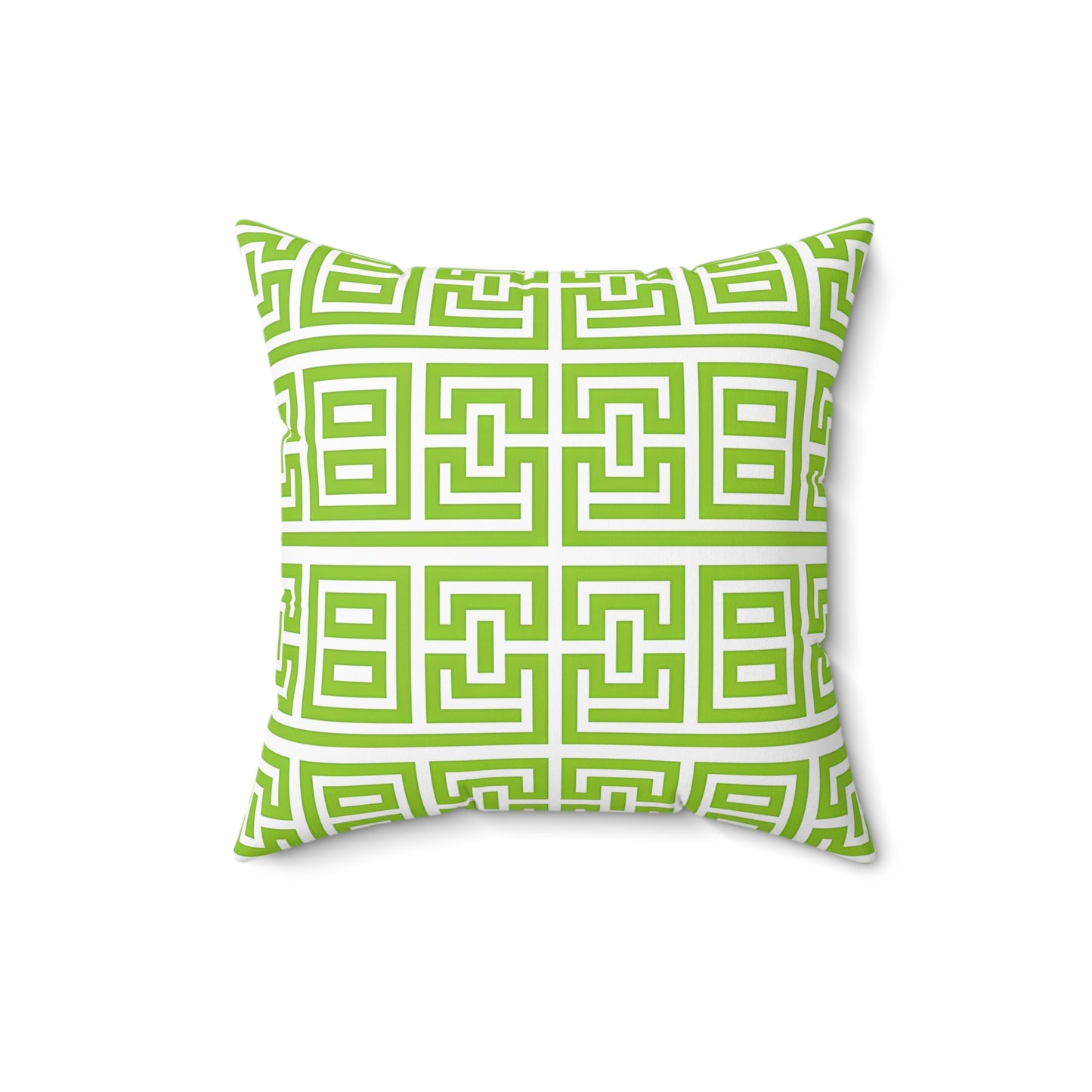 Lively Geometric Patterned Square Pillow, Stylish Accent Cushion for Home Decor, Modern Throw Pillow, Gift for Housewarming, Spring Decor