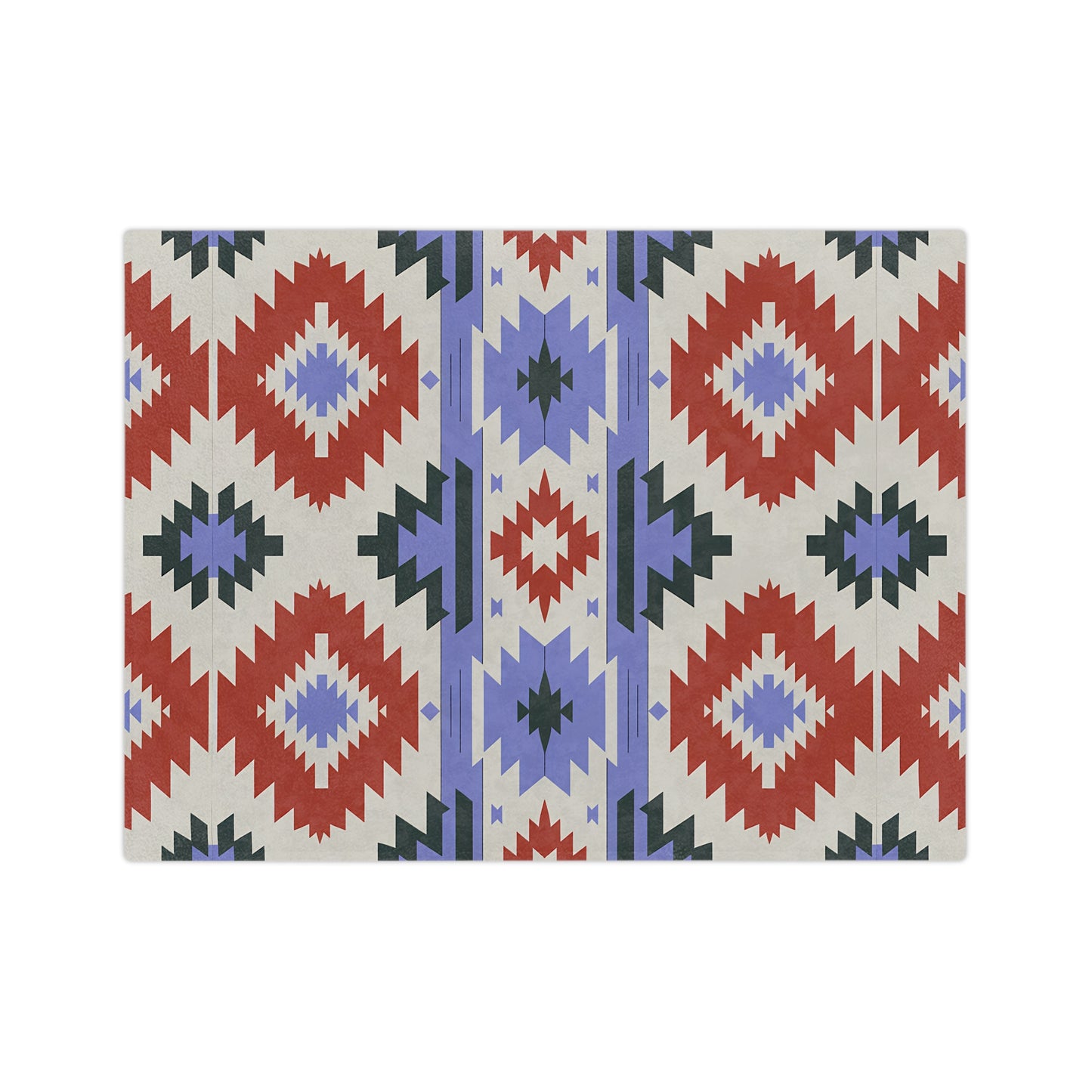 Cozy Southwestern Velveteen Microfiber Blanket, Soft Throw for Home Decor, Gift for Winter, Camping, and Outdoor Leisure, Southwest Pattern - LOLA VEGAS ART