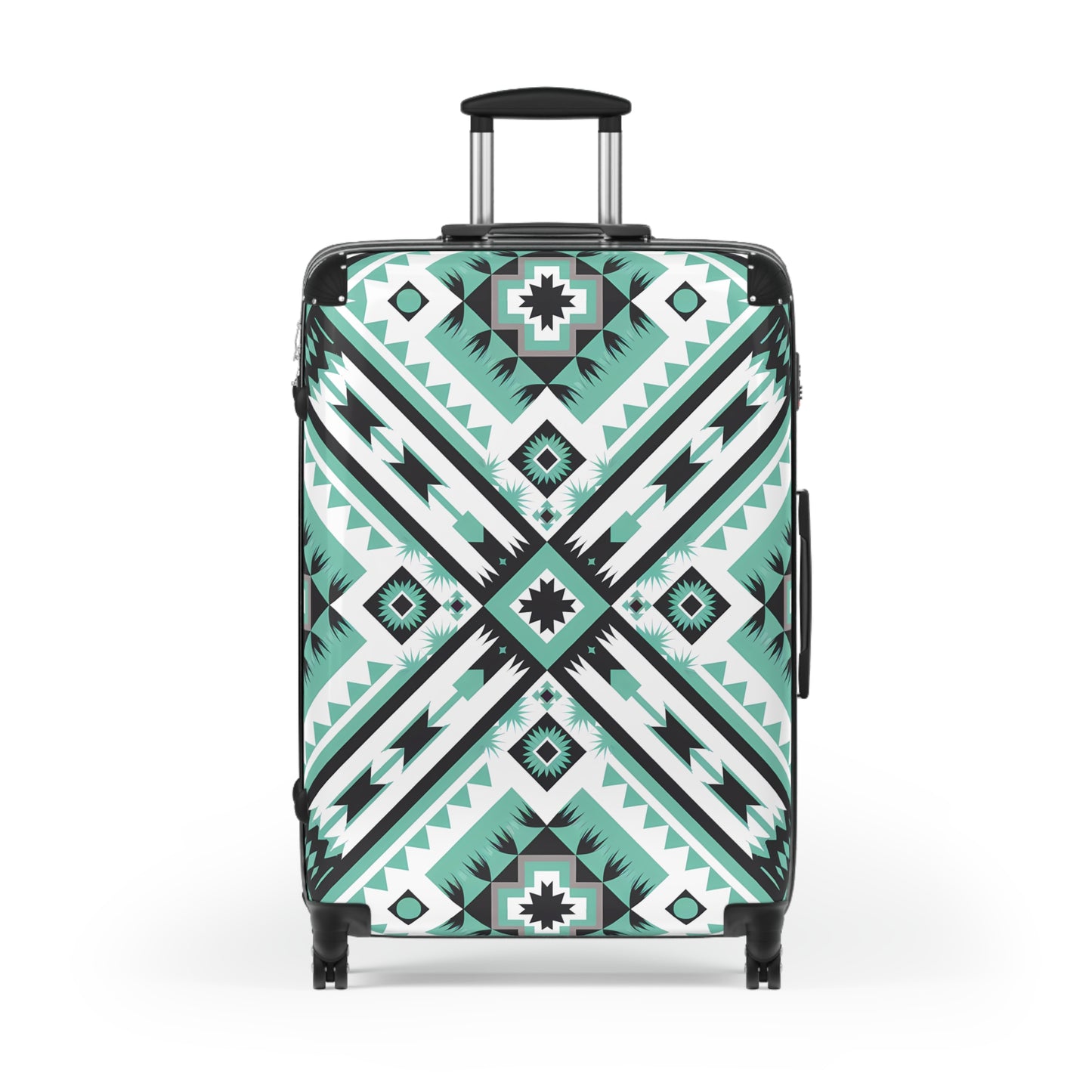 Geometric Travel Suitcase - Stylish Luggage for Adventure Seekers, Unique Patterned Carry-On, Trendy Travel Gear, Vacation Accessory, - LOLA VEGAS ART