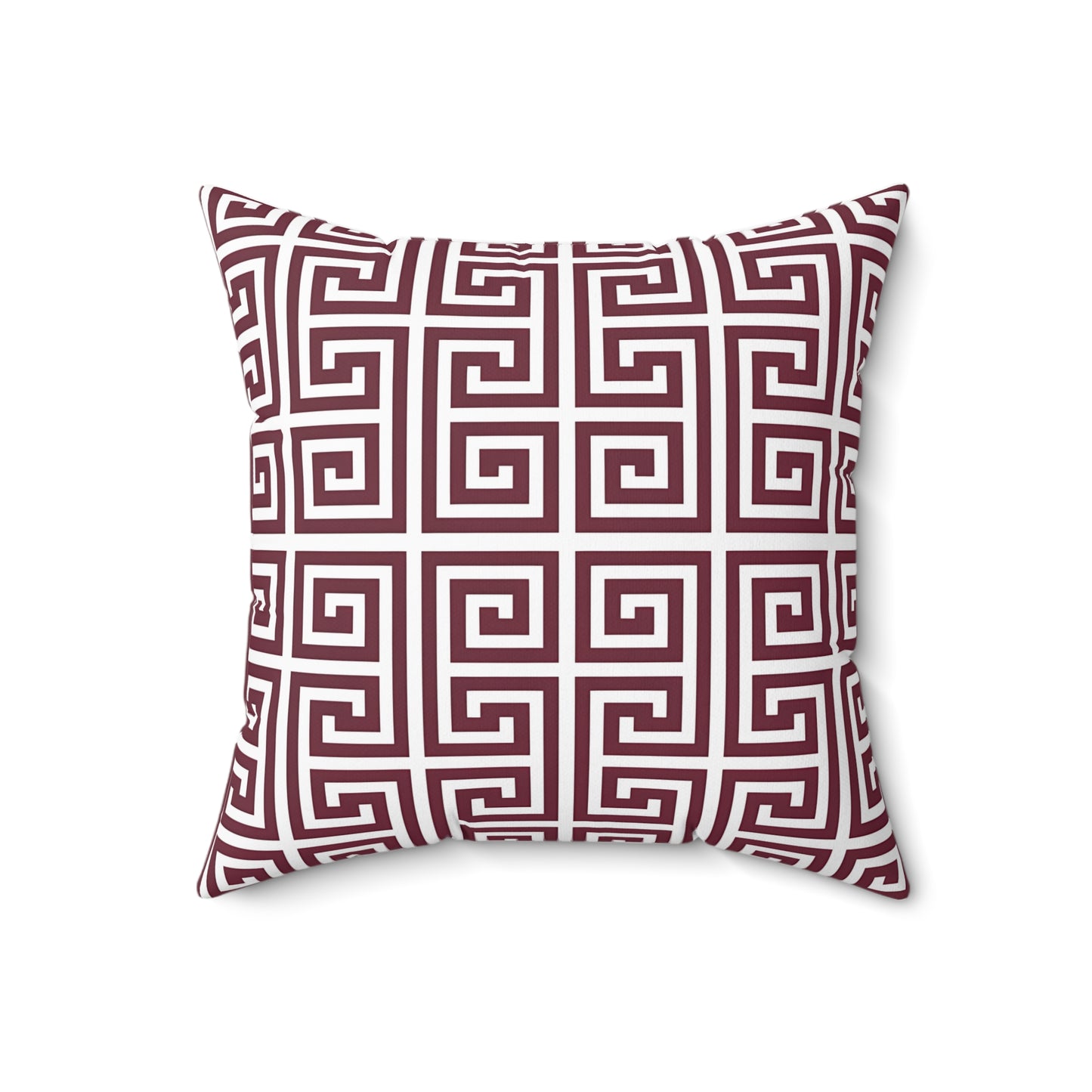 Burgundy Stylish Geometric Throw Pillow for Cozy Living Spaces, Home Decor, Couch Cushion, Modern Accent Pillow, Gift Idea