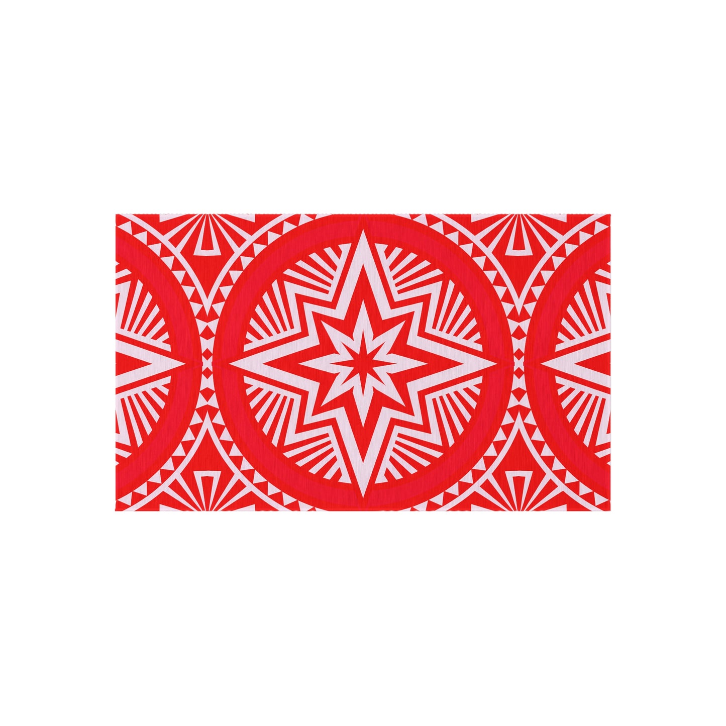 Vibrant Outdoor/Indoor Rug with Star Pattern, Patio Decor, Garden Accent, Boho Outdoor Living, Bright Summer Mat, Stylish Entrance Rug - LOLA VEGAS ART