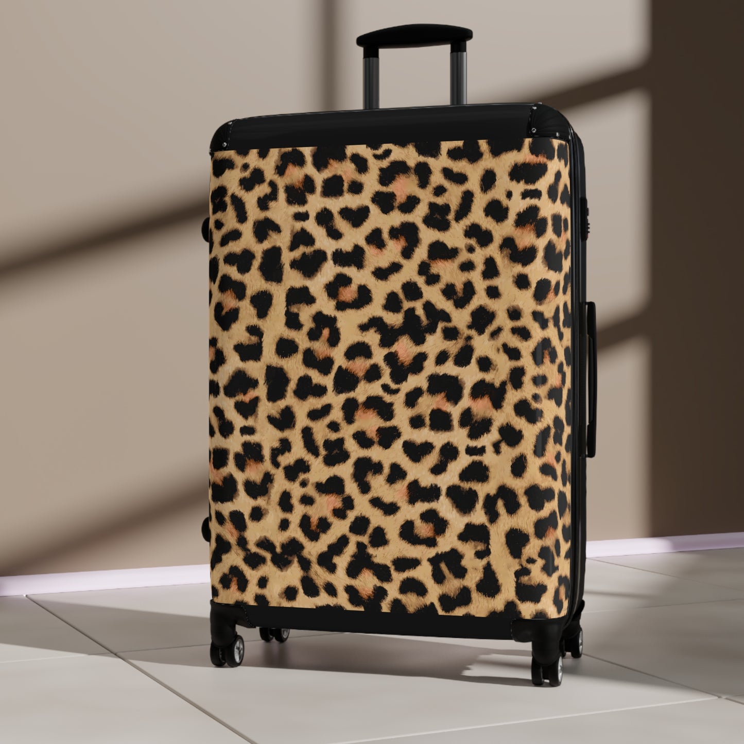 Leopard Print Suitcases in three sizes. - LOLA VEGAS ART