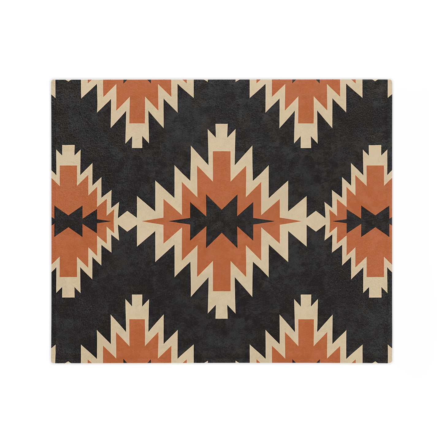 Cozy Velveteen Microfiber Blanket, Boho Decor, Southwestern Throw, Gift for Home, Warm Blanket, Stylish Accent - LOLA VEGAS ART