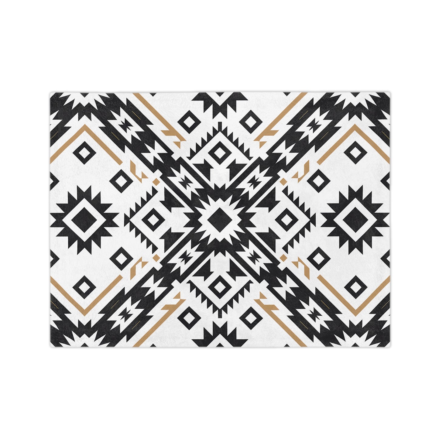 Geometric Pattern Microfiber Blanket, Cozy Home Decor, Stylish Gift, Warm Throw for All Occasions, Modern Bedspread - LOLA VEGAS ART